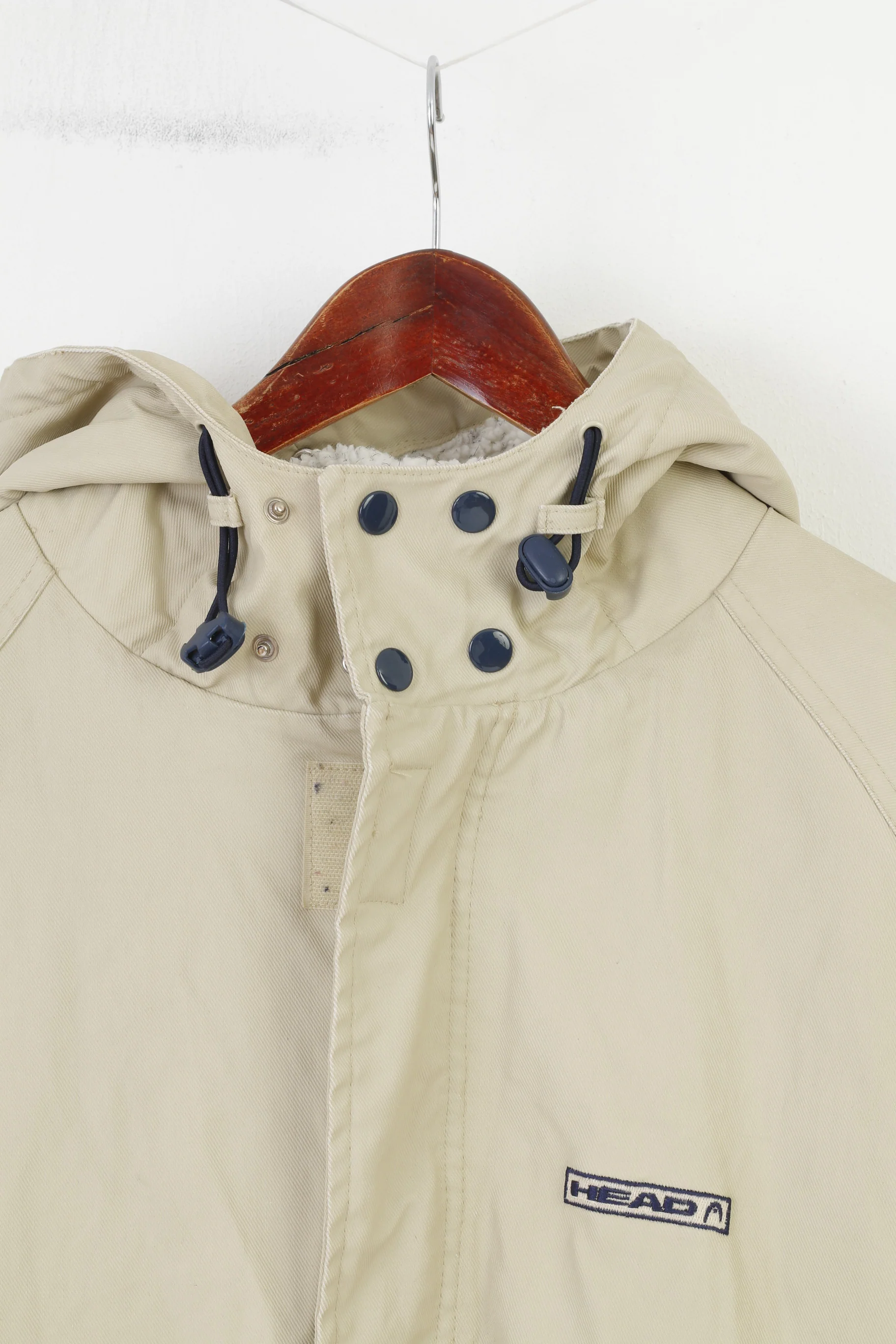 Head Men M Jacket Cream Hood Padded Winter Full Zipper Cotton Austria Top - Image 2