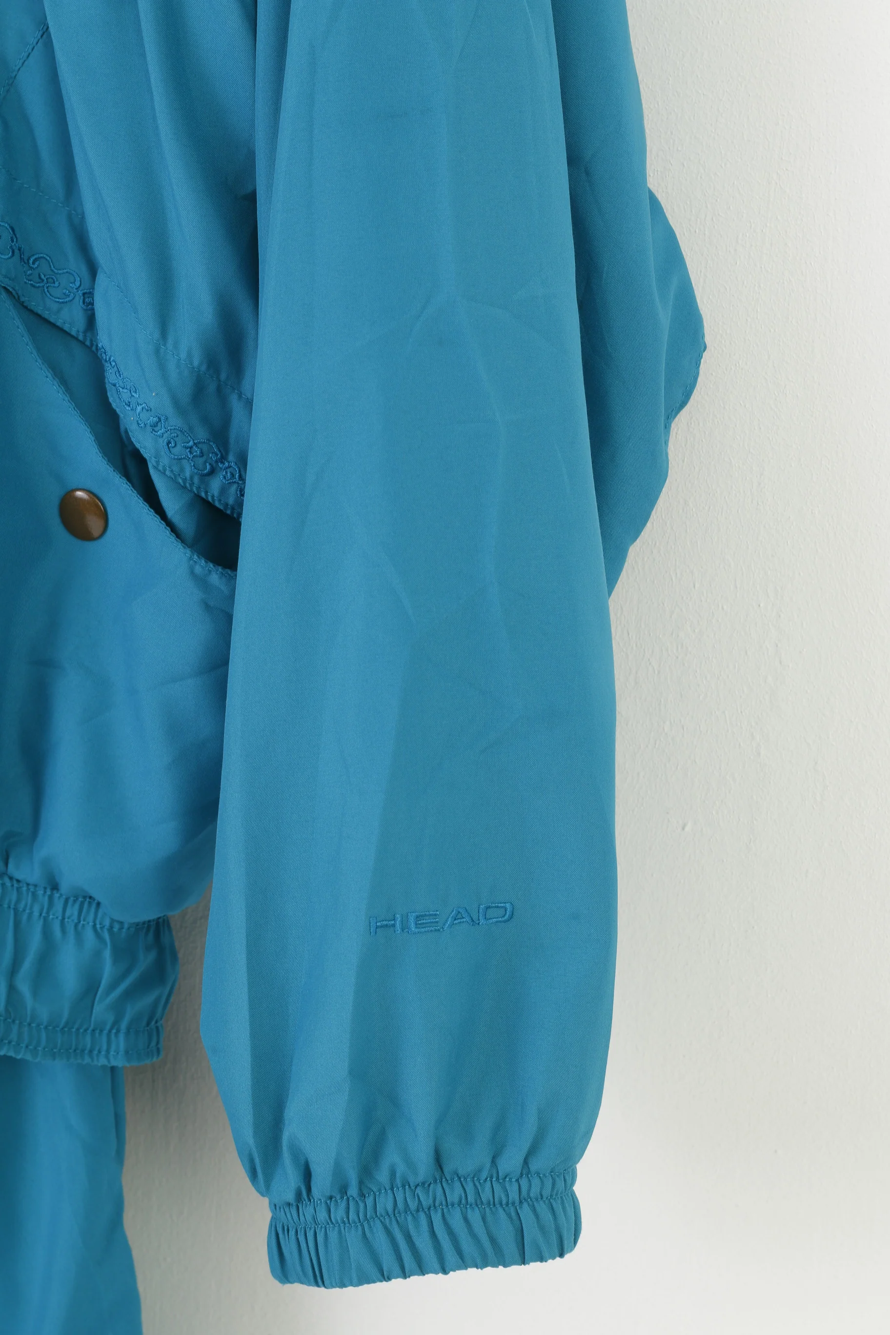 Head Women S Tracksuit Set Turquoise Sweatpants Jacket Training Sportswear  Vintage 90s Pockets Full Zipper Top - Image 4