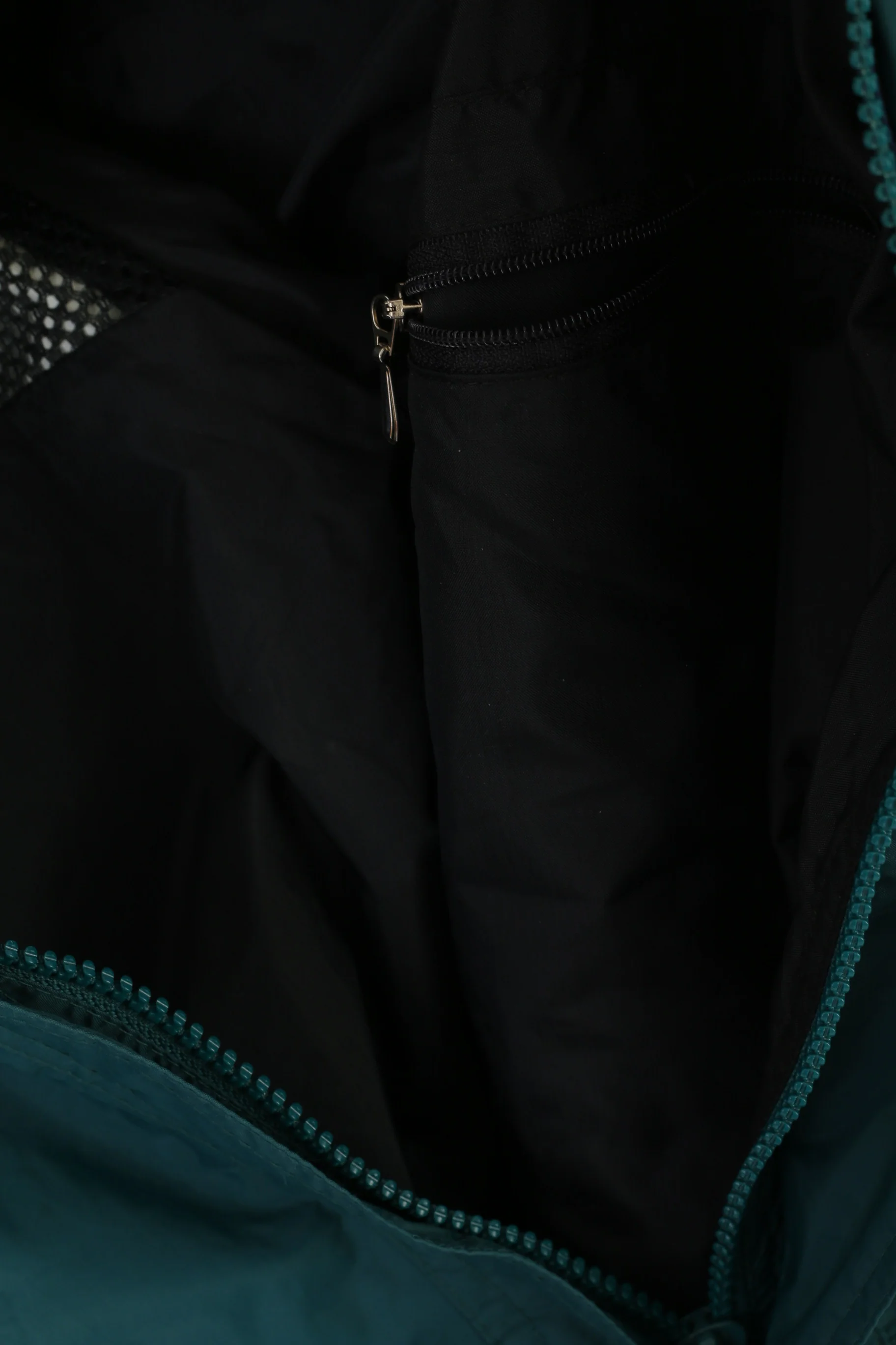 Helly Hansen Men XL Jacket Navy Green Nylon Waterproof Hooded Zip Up Outdoor Sailing Top - Image 5