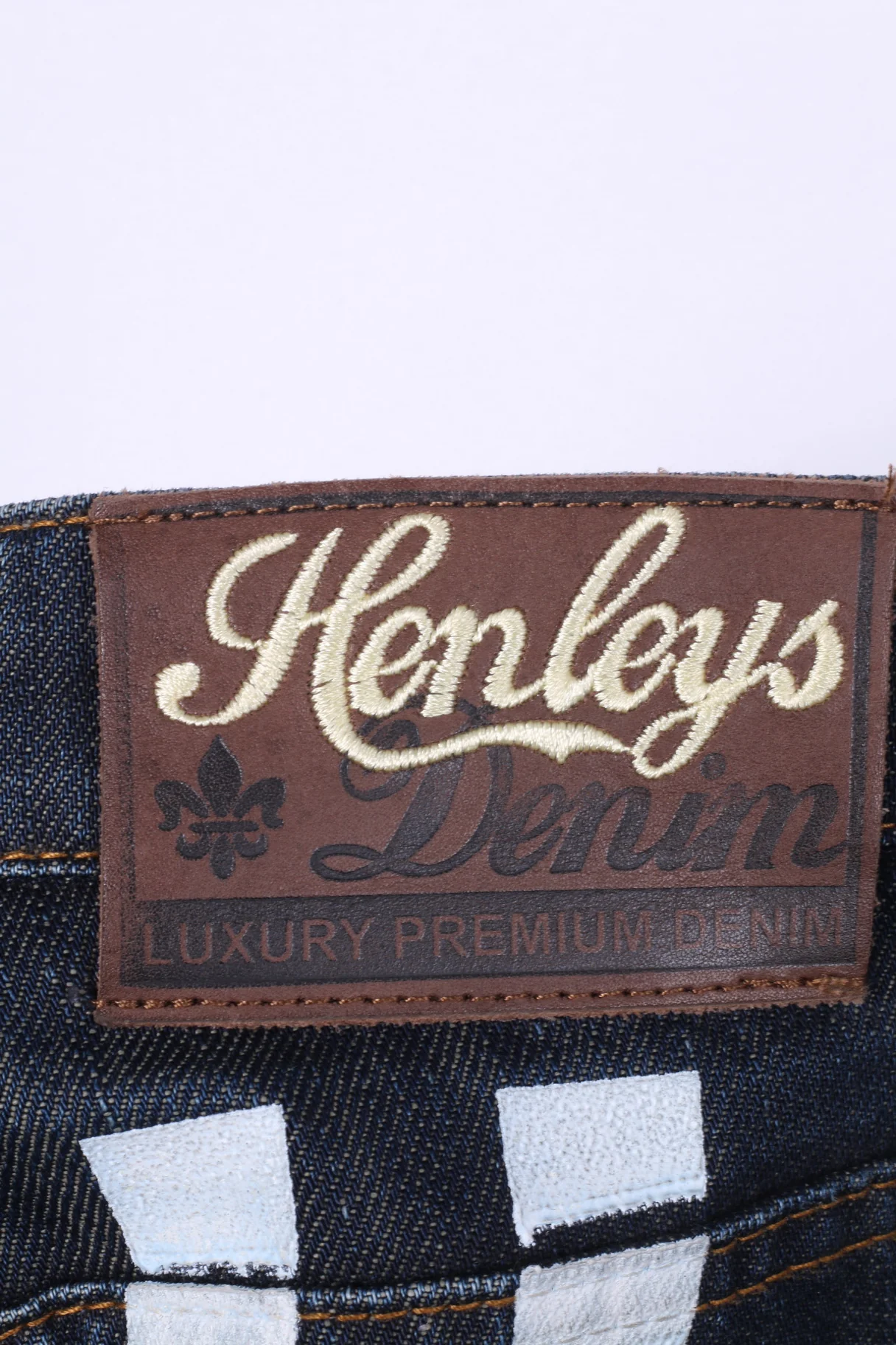 Henleys Mens W26 Trousers Denim Jeans Navy Cotton Luxury Premium - Image 6