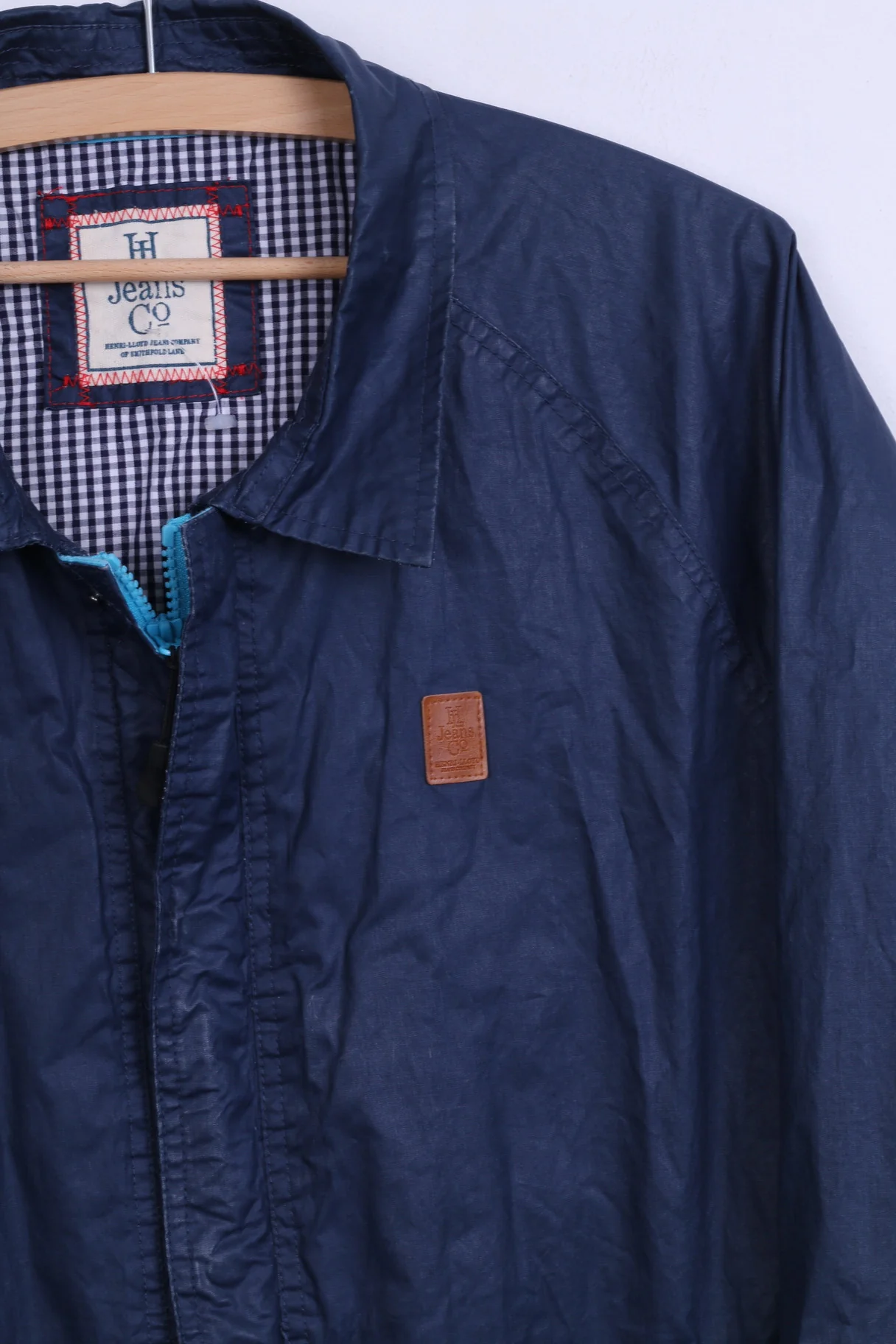 Henri Lloyd Jeans Co Mens L Jacket Wax Cotton Navy - Image 3