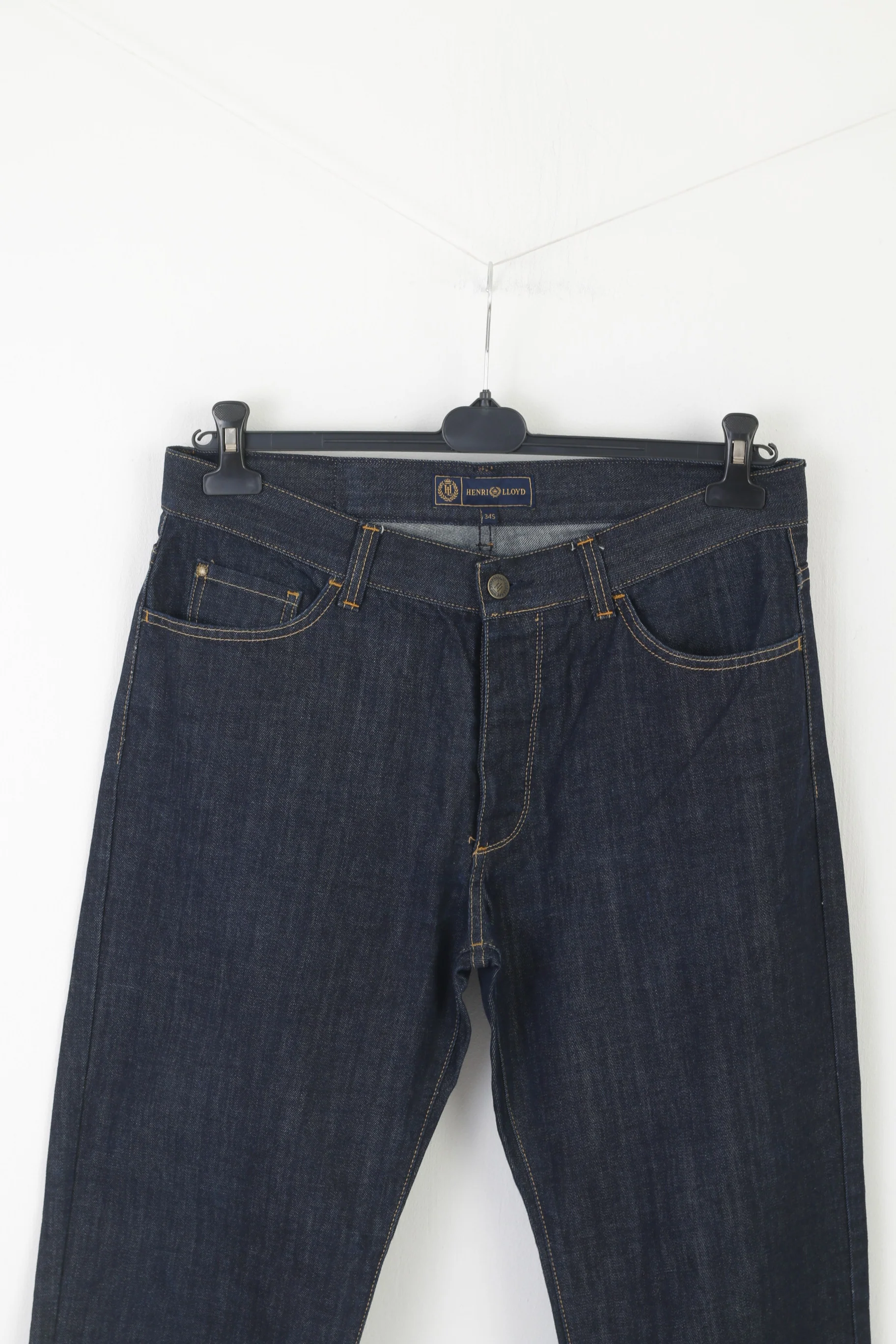 Henri Lloyd Men 34 Jeans Trousers Navy Bridewell Classic Fit Trousers Cotton Elegant Modern Comfort Pants - Image 3