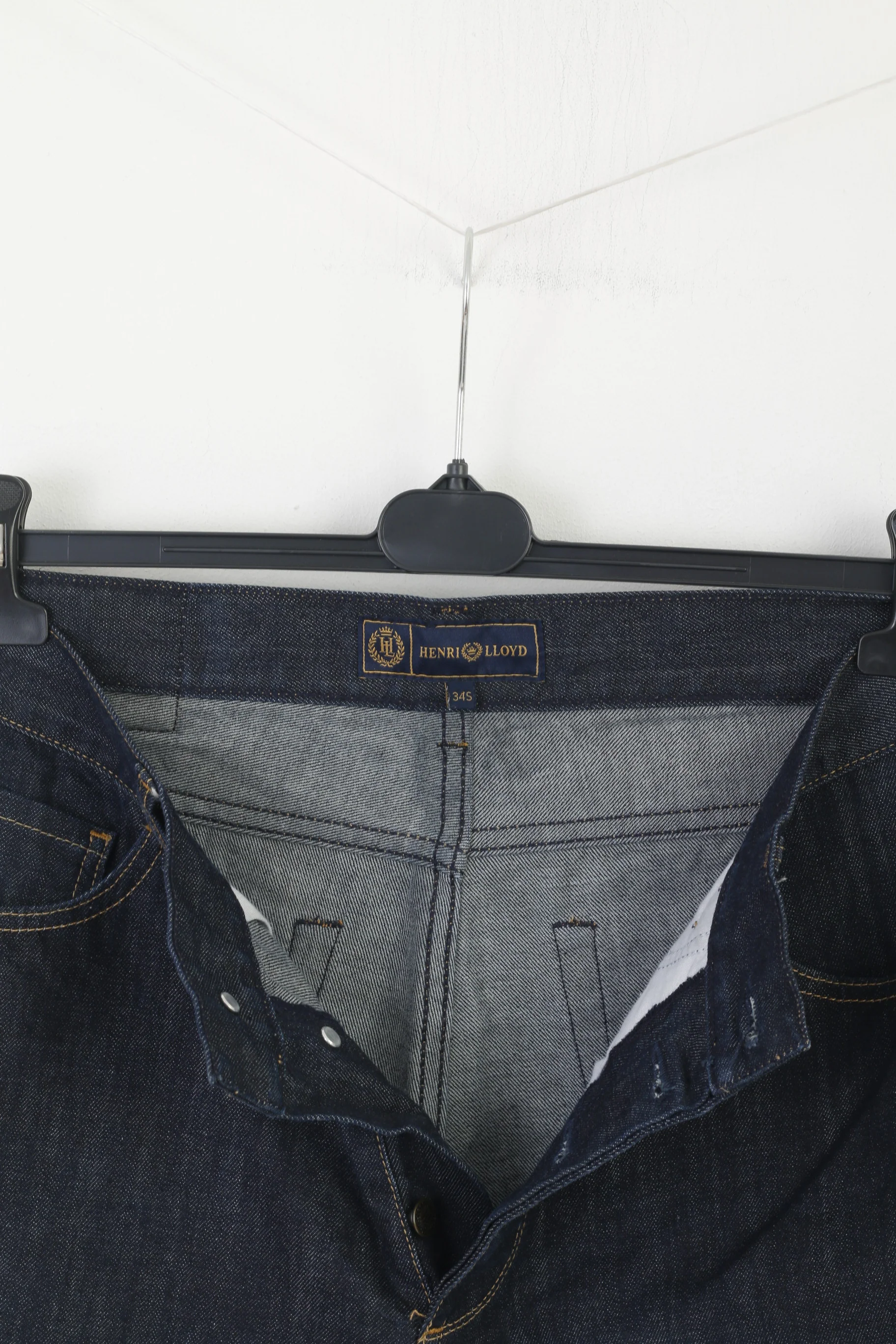 Henri Lloyd Men 34 Jeans Trousers Navy Bridewell Classic Fit Trousers Cotton Elegant Modern Comfort Pants - Image 4