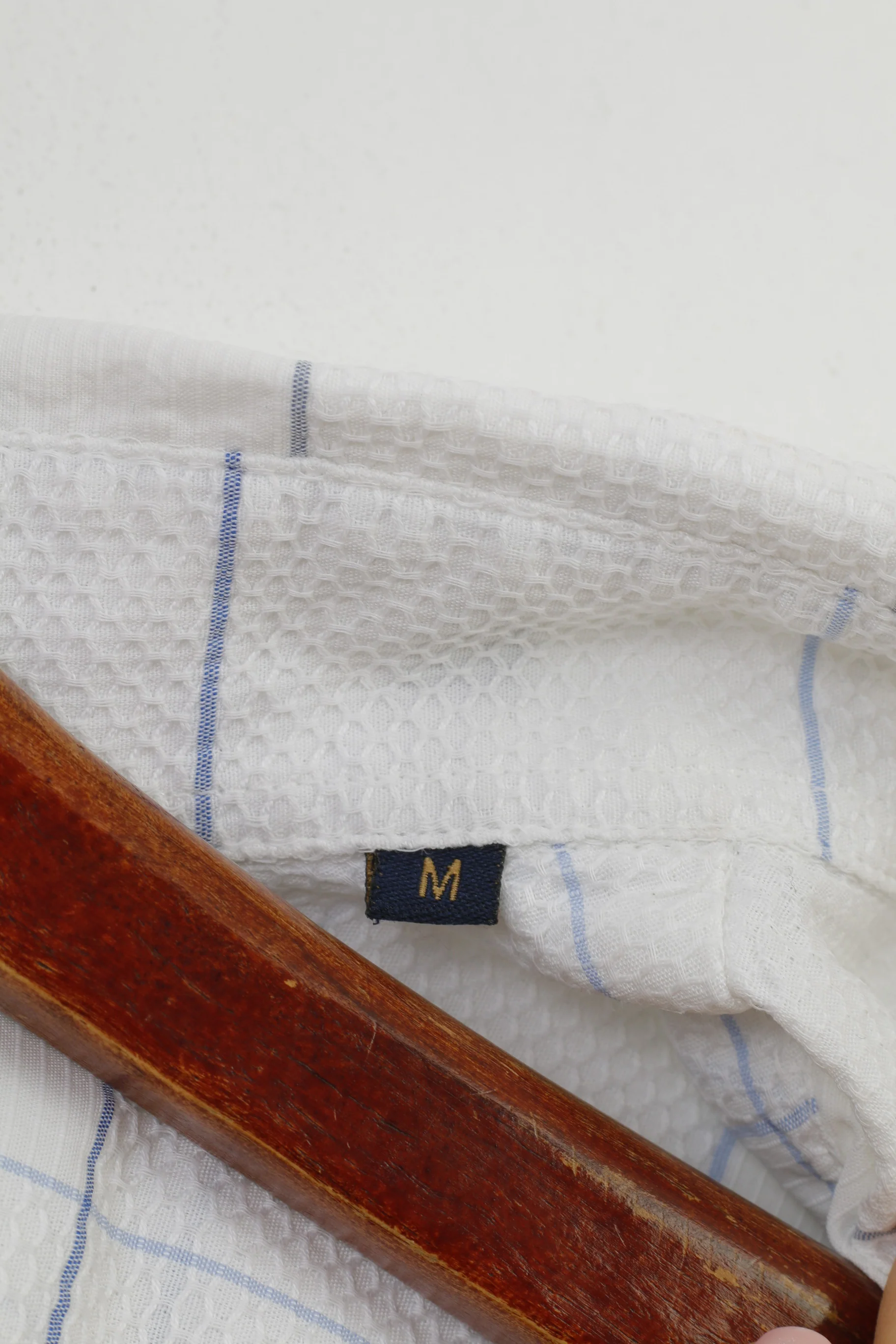 Henri Lloyd Men M Casual Shirt Short Sleeve Checkered White Original Cotton Top - Image 8