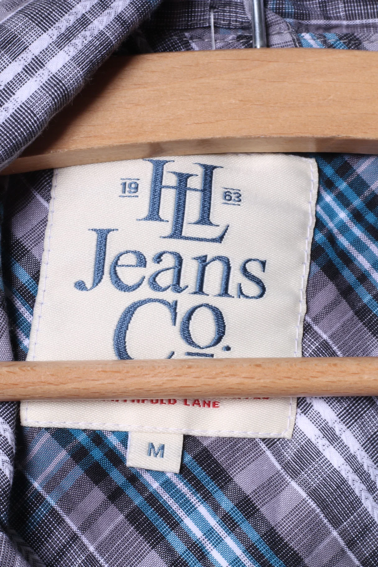 Henri Lloyd Mens M Casual Shirt Blue Check Long Sleeve Cotton Pockets - Image 5