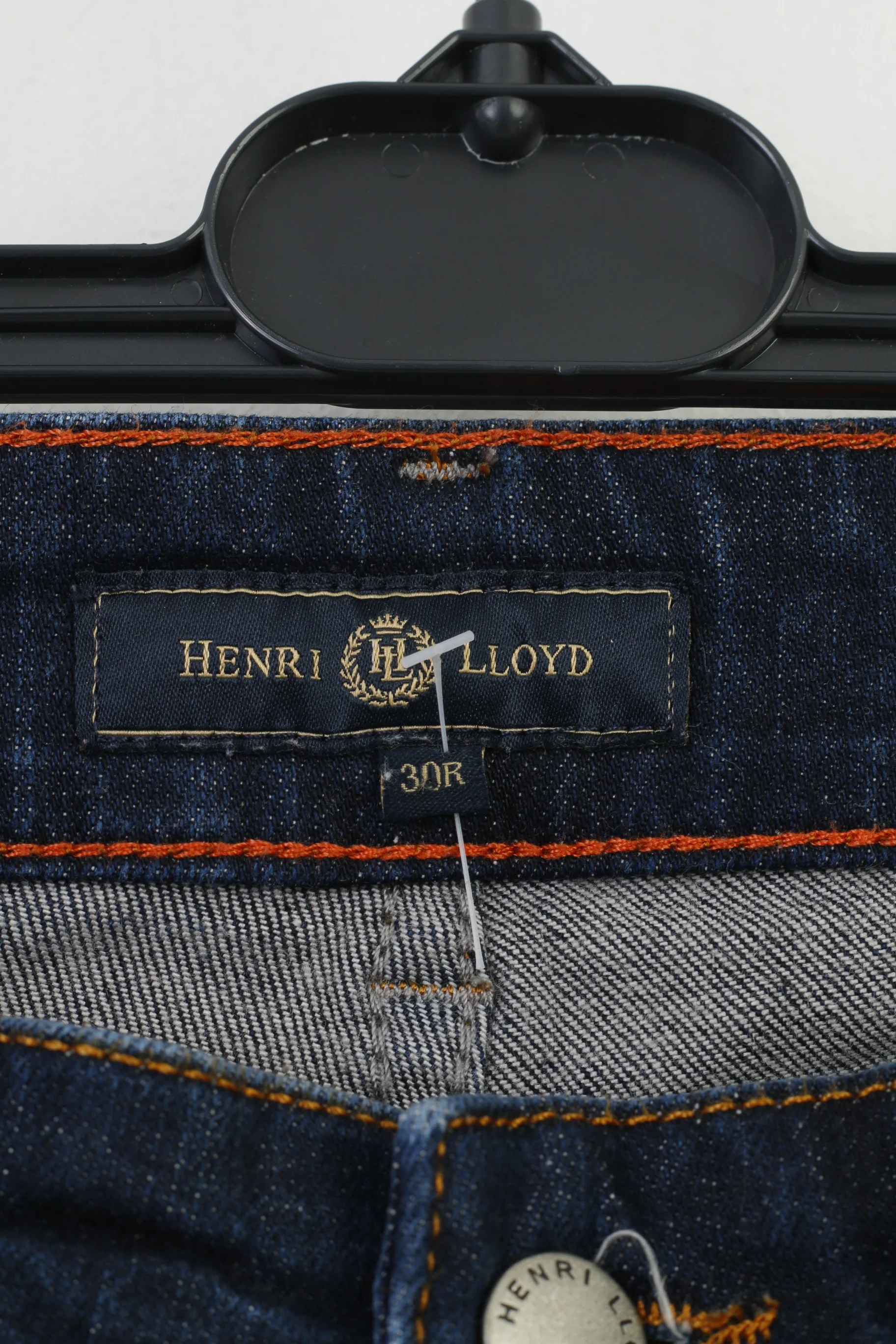 Henri Lloyd Women 30 Jeans Trousers Navy Cotton Straight Leg Vintage  Pants - Image 4