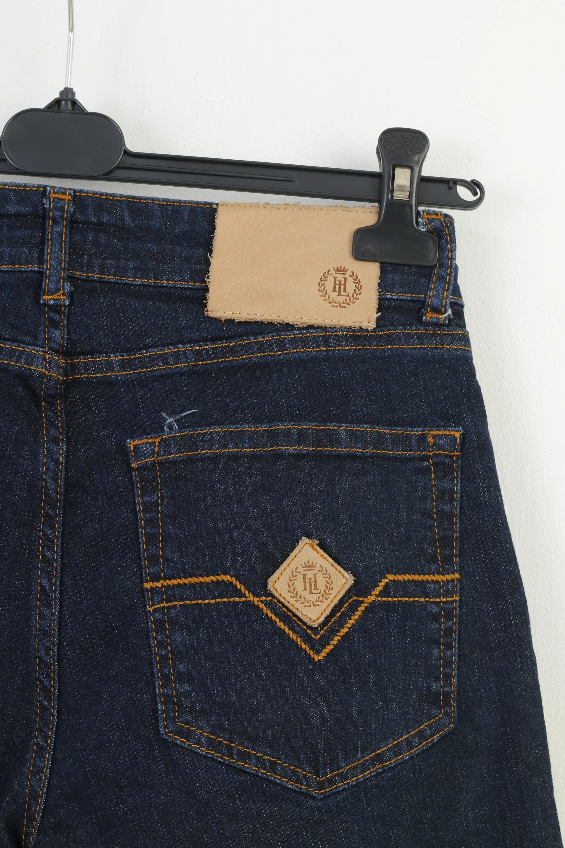 Henri Lloyd Women 30 Jeans Trousers Navy Cotton Straight Leg Vintage  Pants - Image 7
