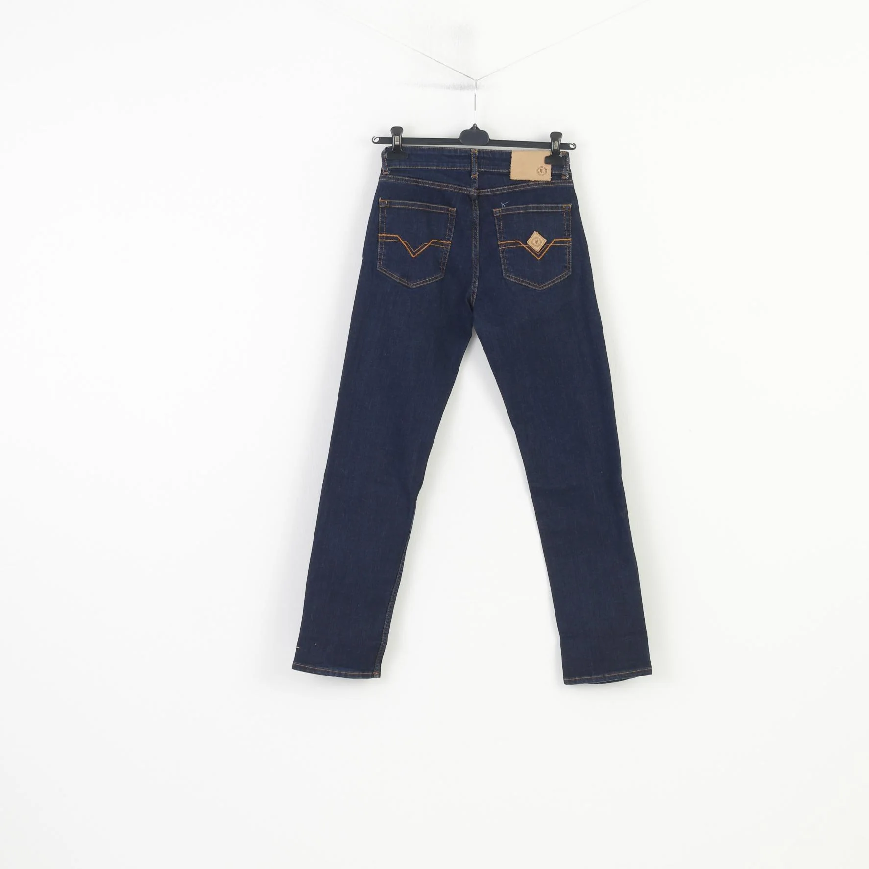 Henri Lloyd Women 30 Jeans Trousers Navy Cotton Straight Leg Vintage  Pants - Image 8