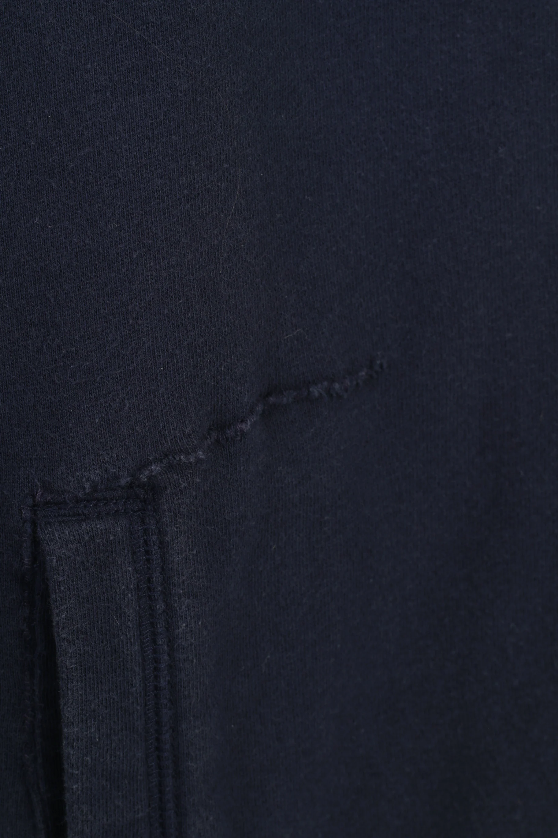 Hilfiger Denim Men M Sweatshirt Navy Cotton Full Zipper Vintage Top - Image 7
