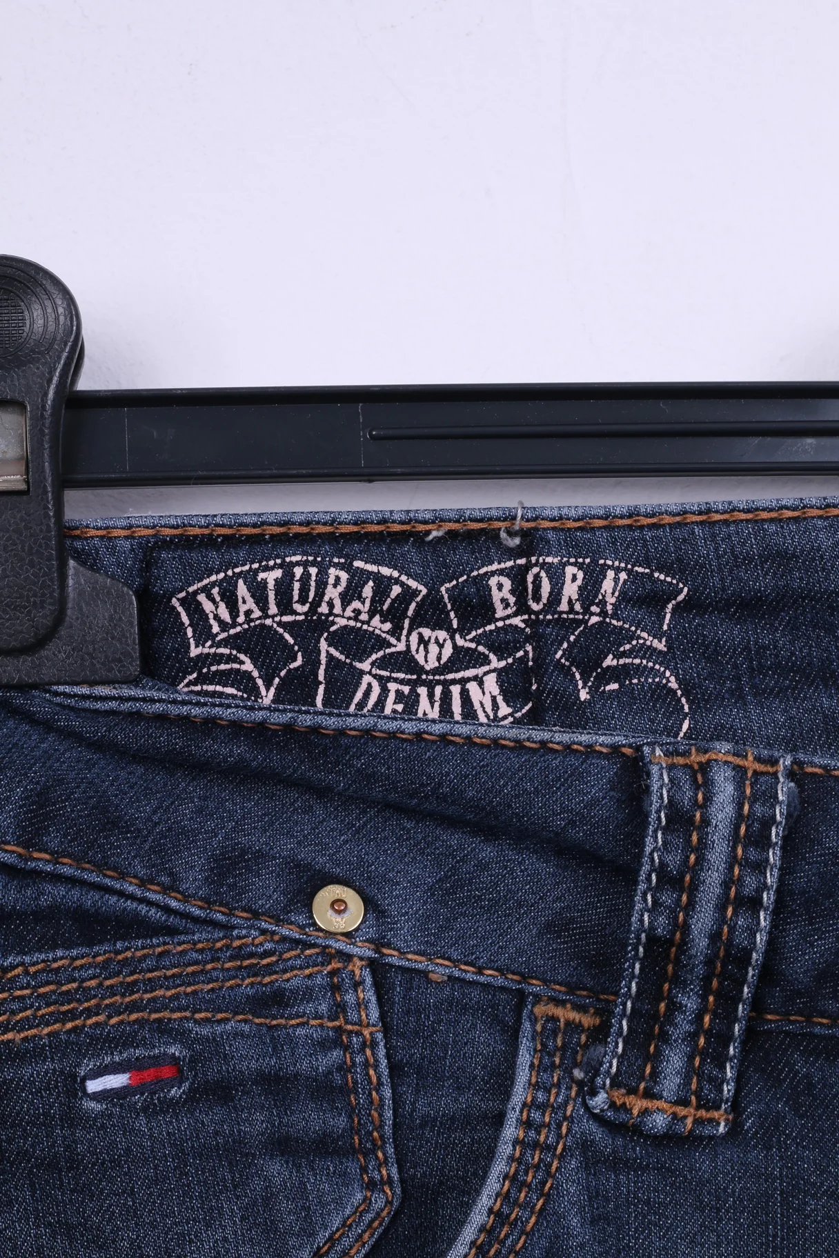 Hilfiger Denim Womens W29 L32 Trousers Navy Jeans Cotton Sophie Slim Niceville Strech - Image 3