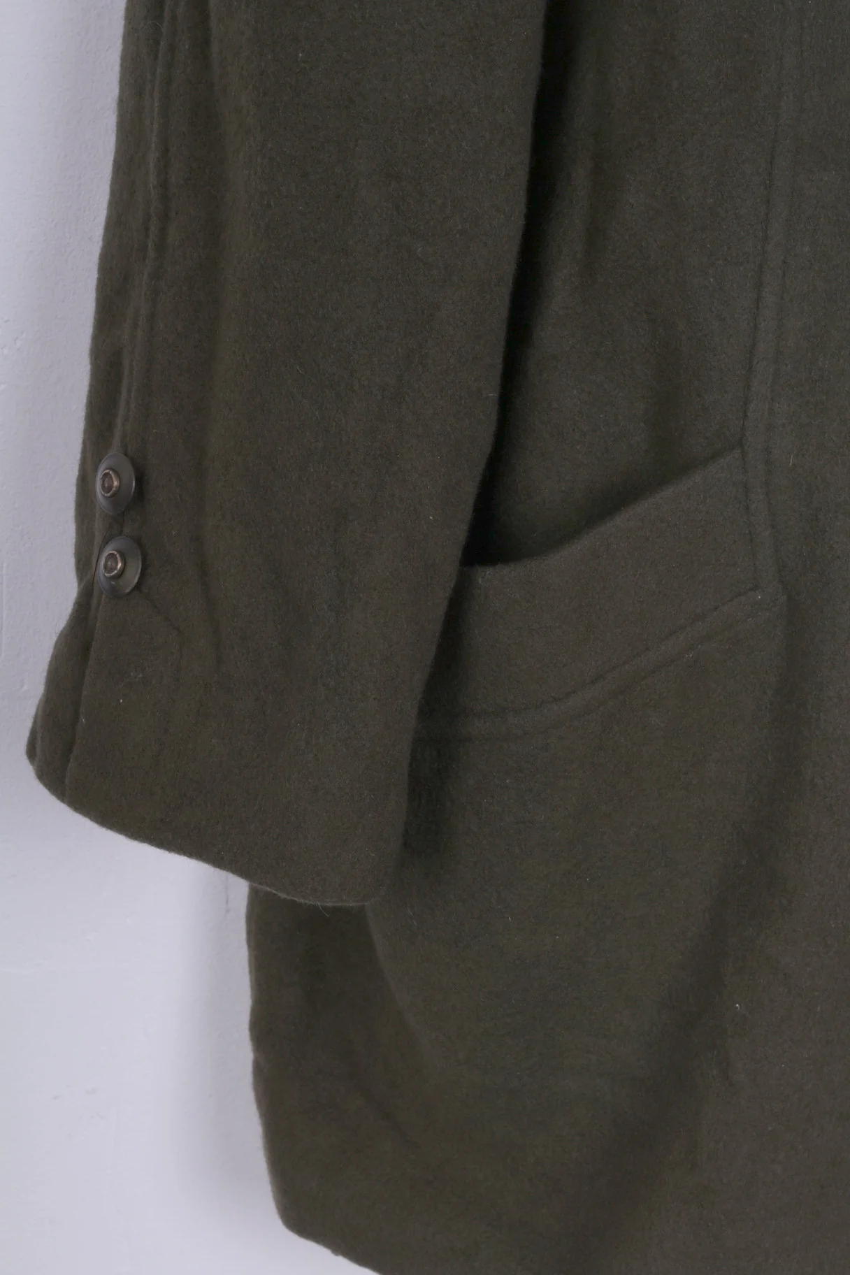 Honor Millburn Womens 20 XXL Jacket Single Breasted Dark Green Vintage - Image 3