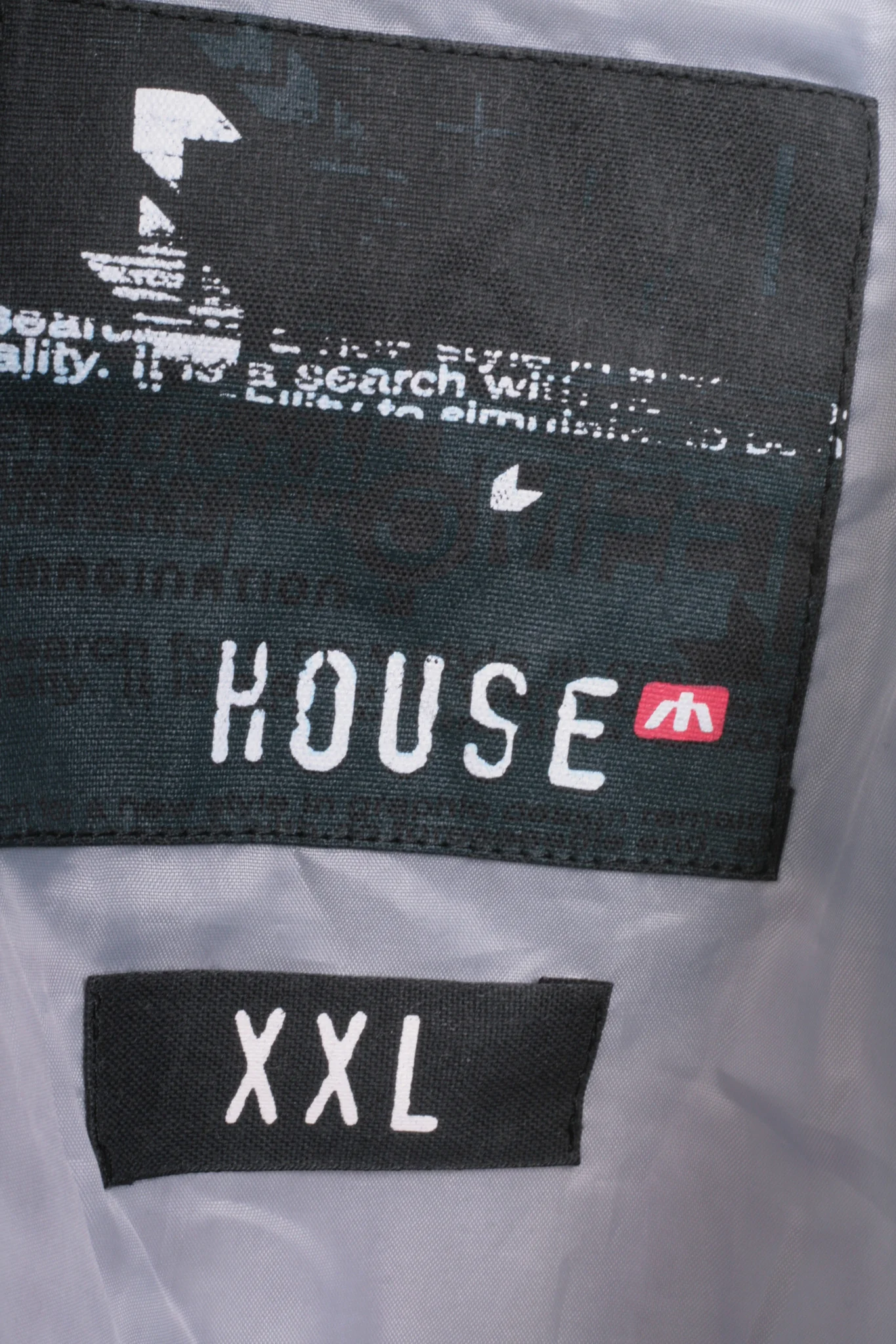 House Mens XXL Jacket Campus Fifty Six Black College Waterproof Nylon - Image 4