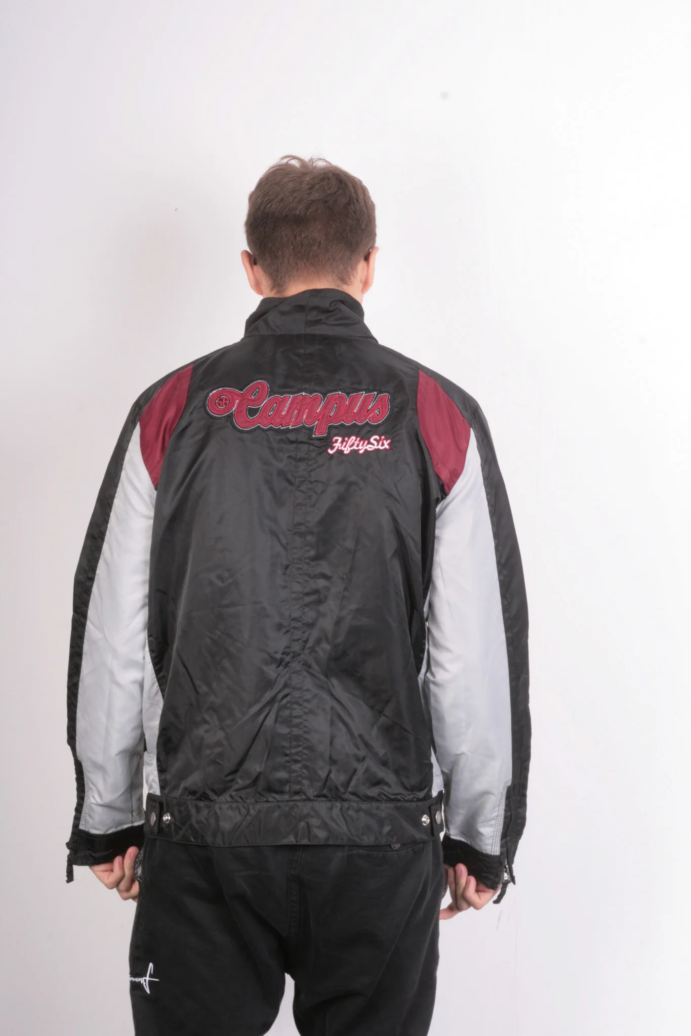House Mens XXL Jacket Campus Fifty Six Black College Waterproof Nylon - Image 5