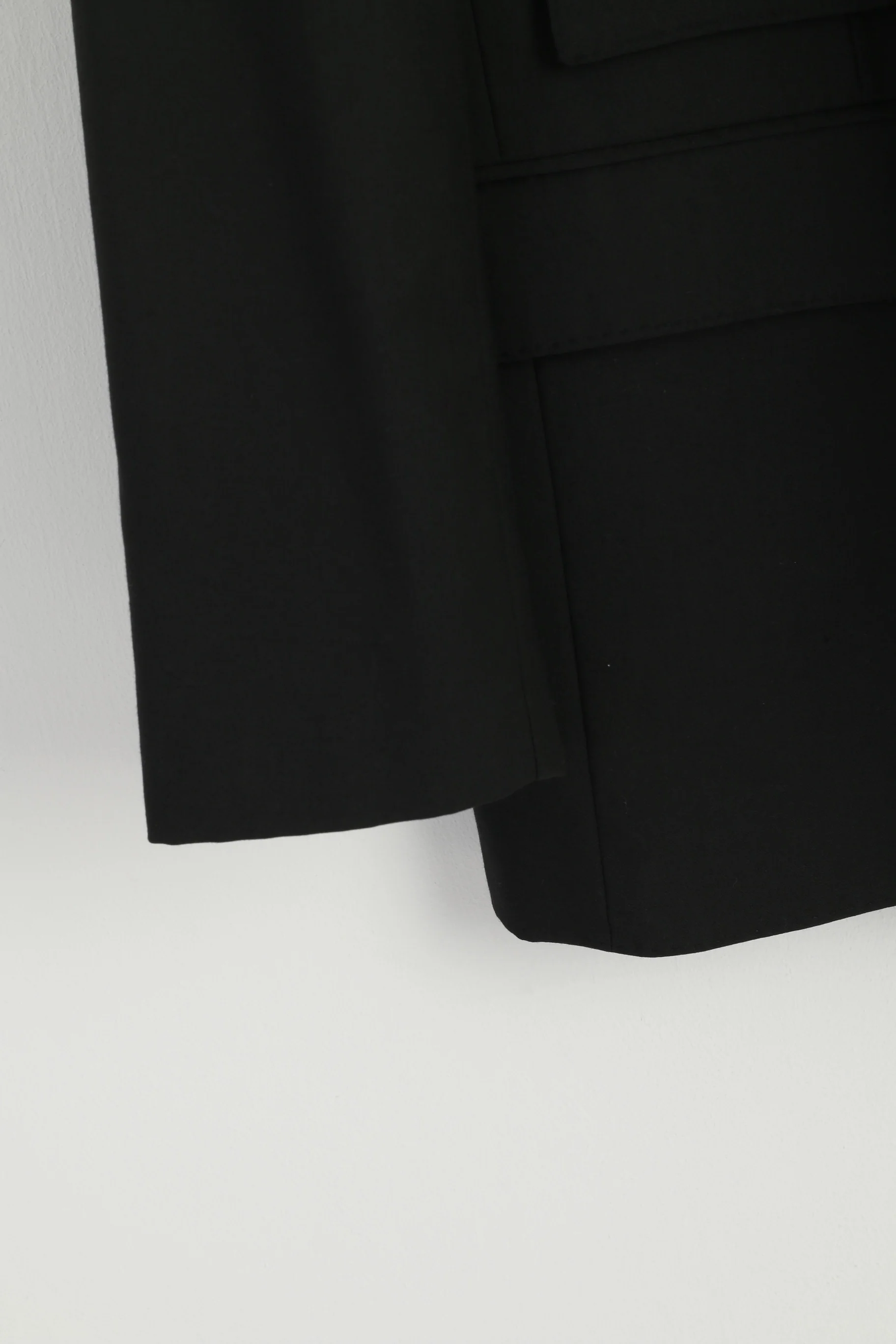 Katharine Hamnett Men 42 Blazer Black Wool Single Breasted Vintage Jacket - Image 3