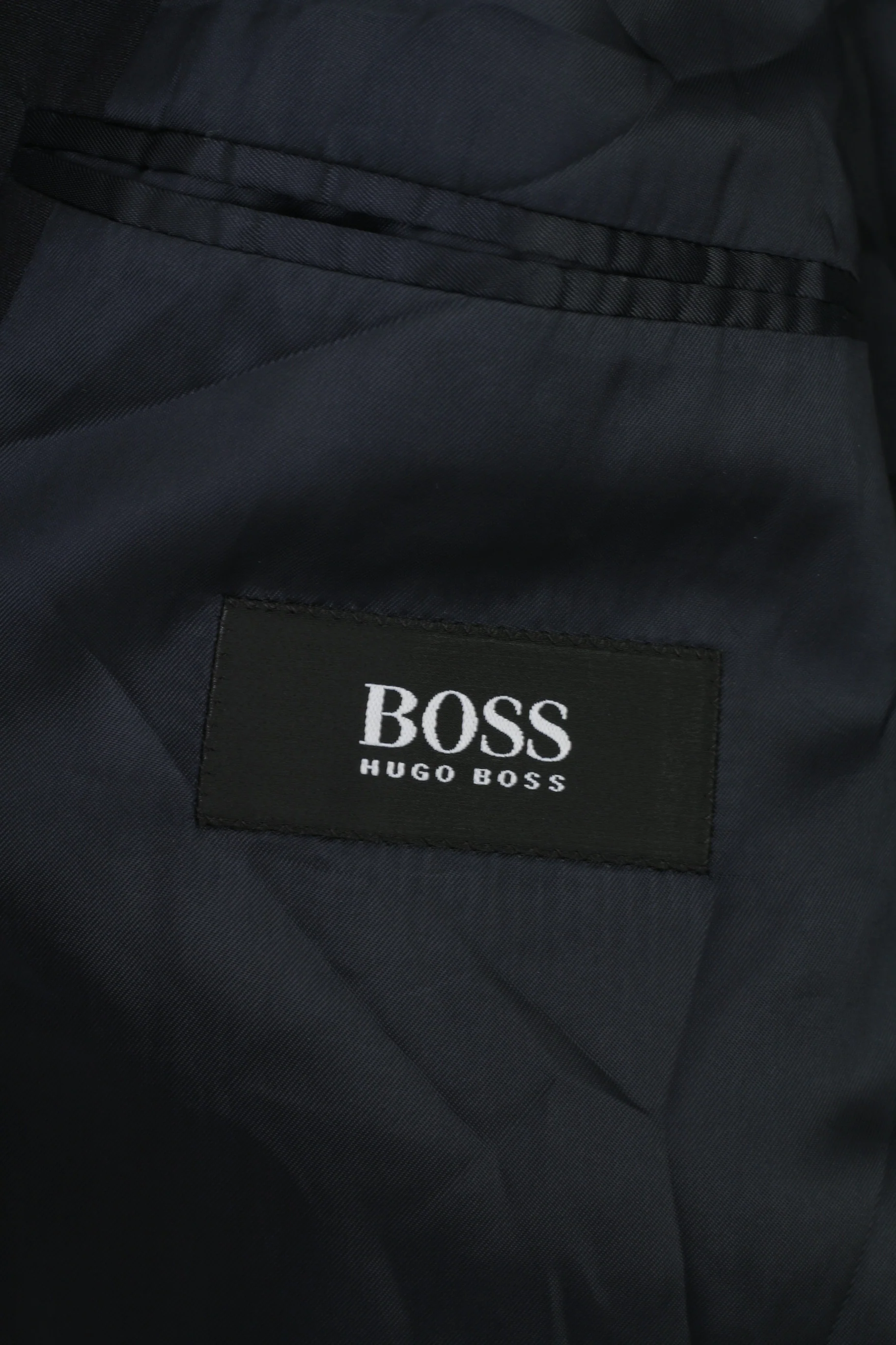 Hugo Boss Men 102 40 Blazer Navy Breasted Collar Bottoms Wool Jacket - Image 4