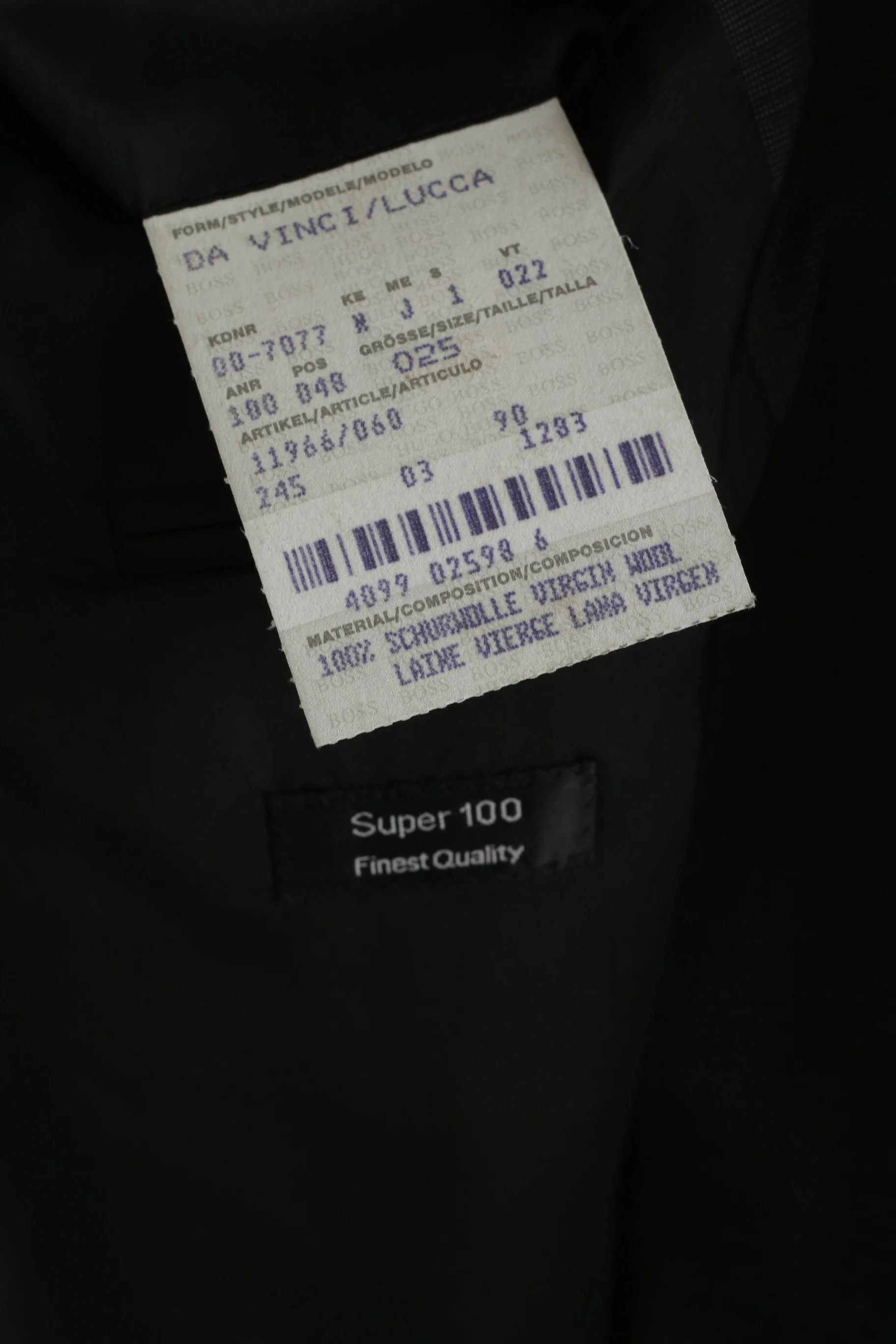 Hugo Boss Men 25 40 Blazer Charcoal Virgin Wool Da Vinci Single Breasted Jacket - Image 6