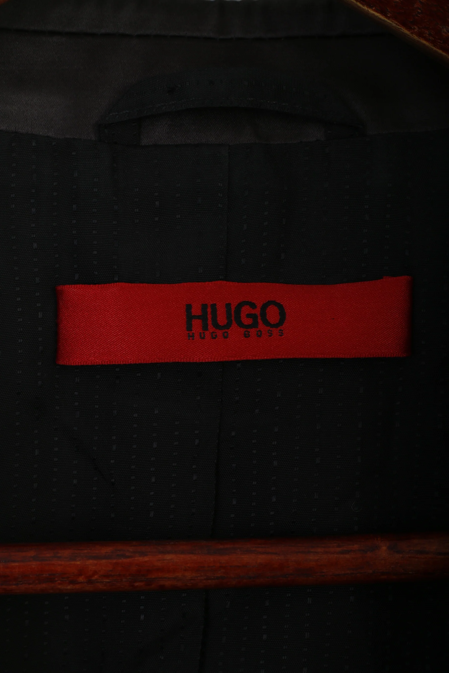 Hugo Boss Men 38 48 Blazer Black Shiny Alko Heise Single Breasted Jacket - Image 5