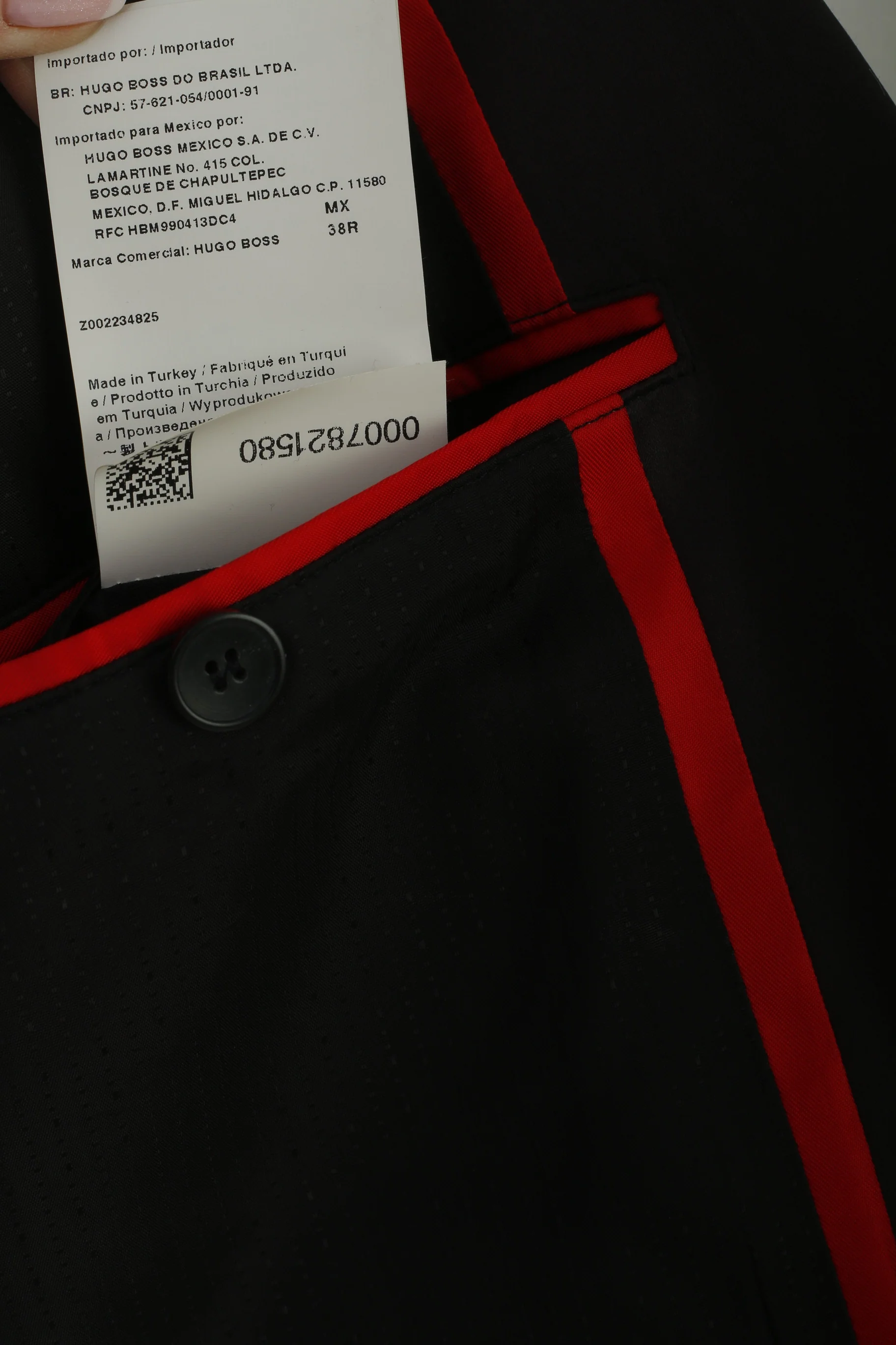 Hugo Boss Men 38 48 Blazer Black Shiny Alko Heise Single Breasted Jacket - Image 7
