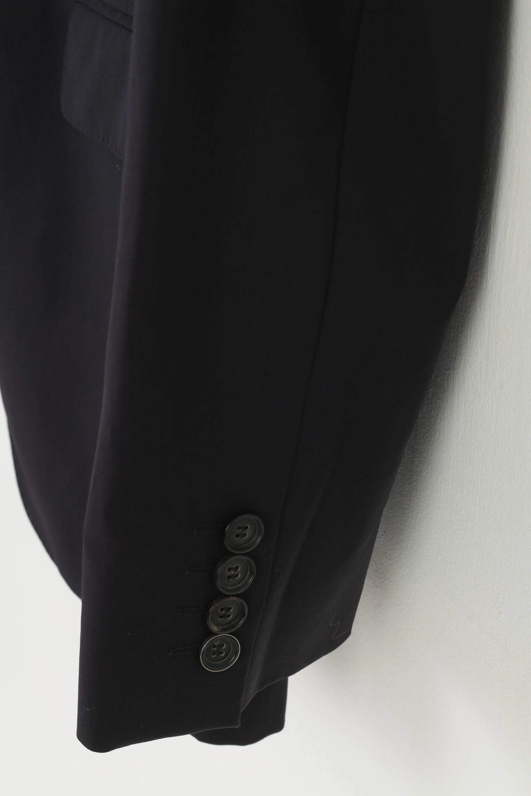 Hugo Boss Men 40 98 Blazer Navy Wool Vintage James Sharp Single Breasted Jacket - Image 3