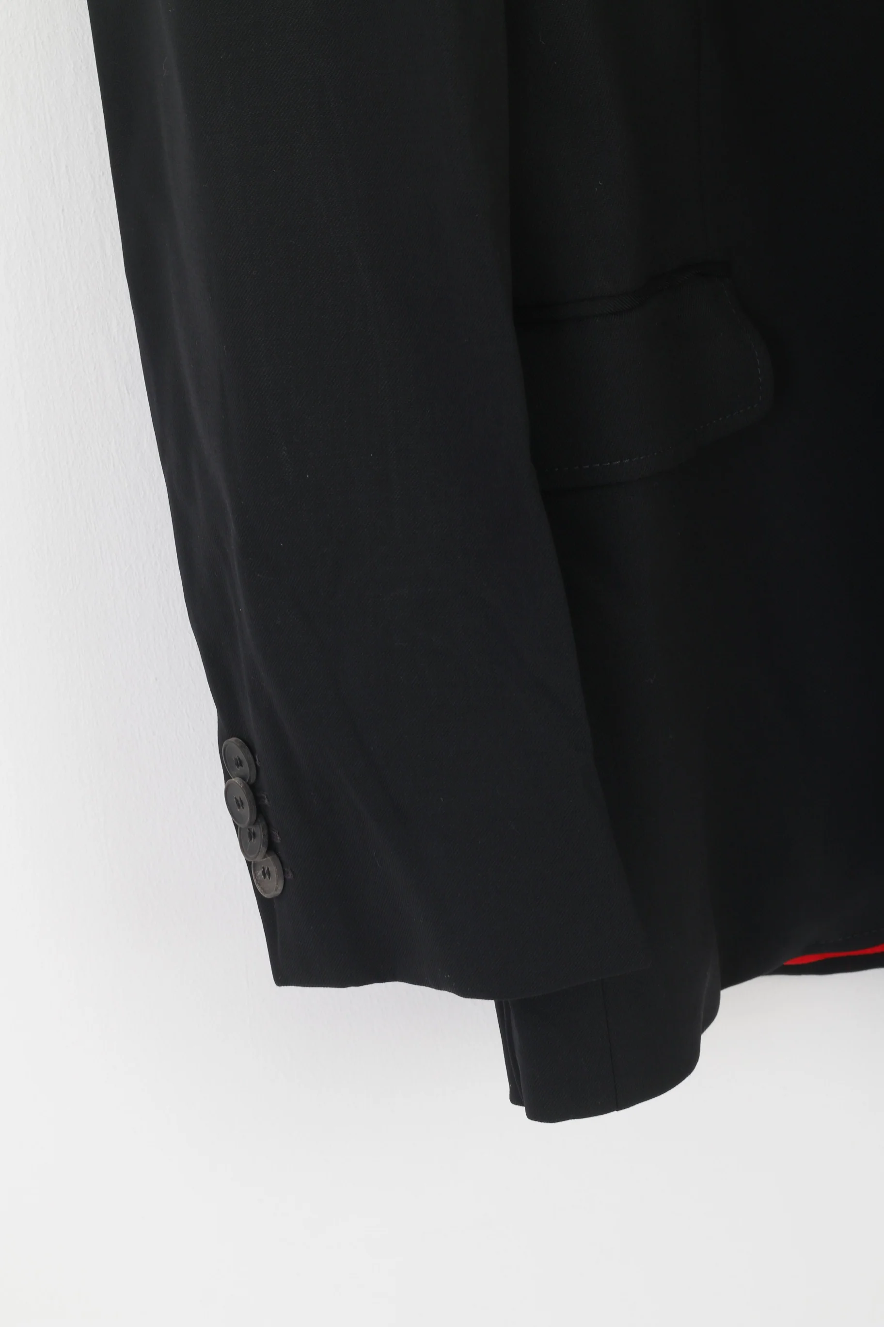 Hugo Boss Men 48 38 Blazer Black Wool Aiko Heise Vintage Single Breasted Jacket - Image 3