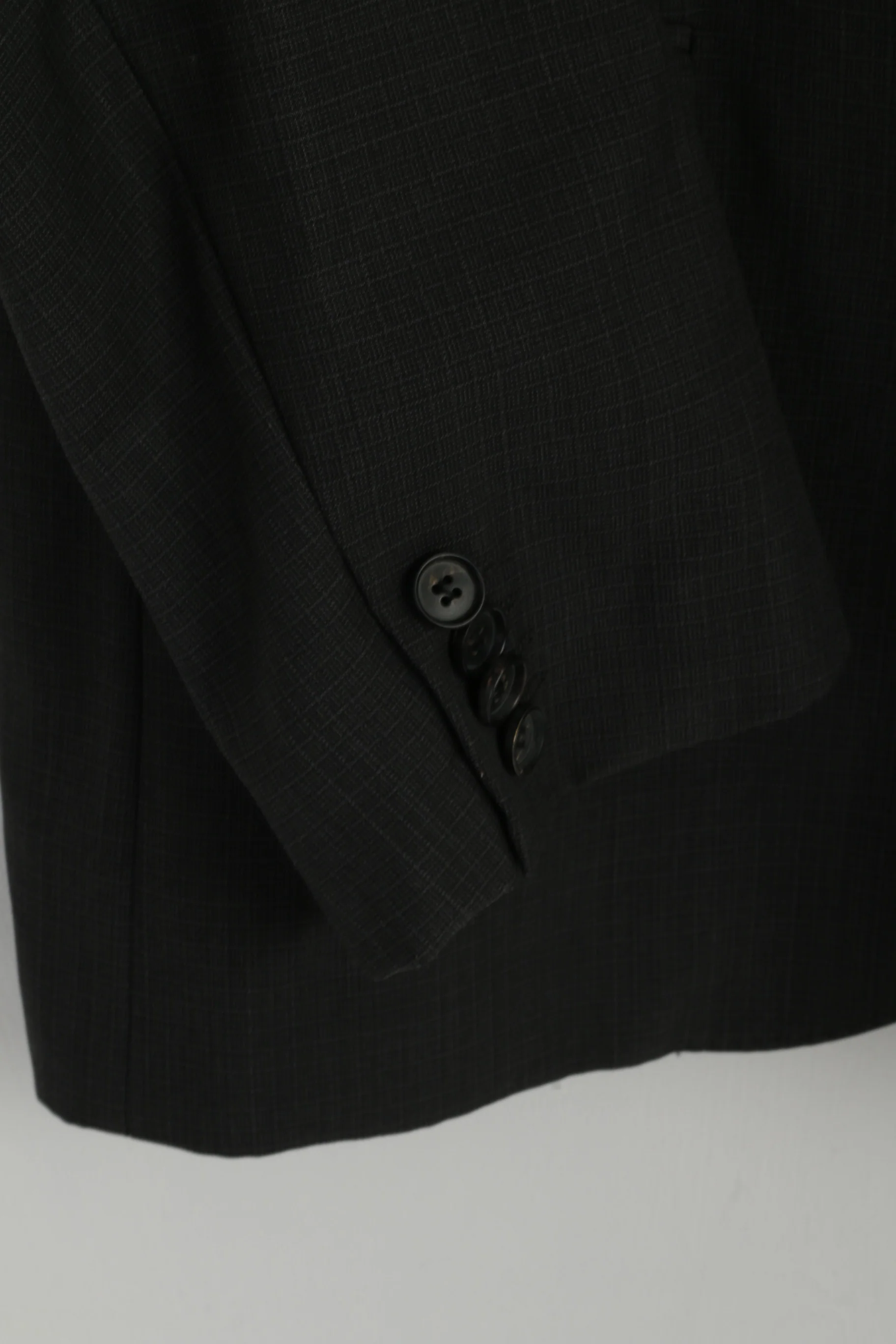 Hugo Boss Men 50 40 Blazer Grey Wool Single Breasted Super 100 Jacket - Image 4