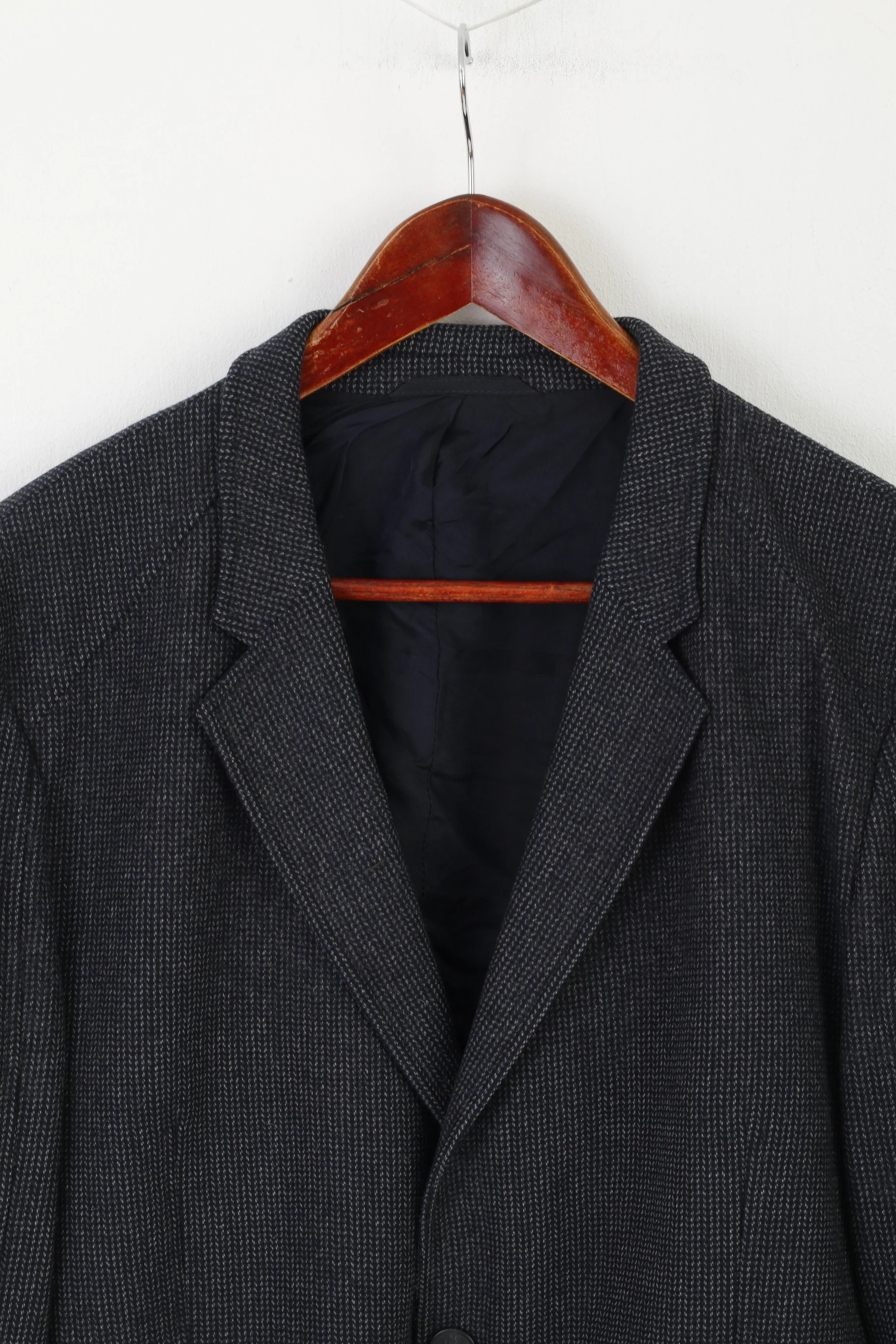 Hugo Boss Men 52 42 Blazer Navy Wool Arid Single Breasted Sport Jacket - Image 2
