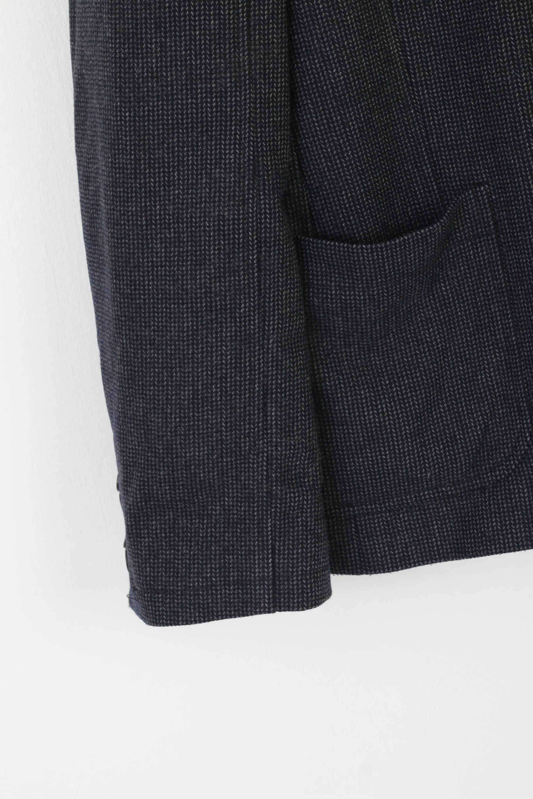 Hugo Boss Men 52 42 Blazer Navy Wool Arid Single Breasted Sport Jacket - Image 3