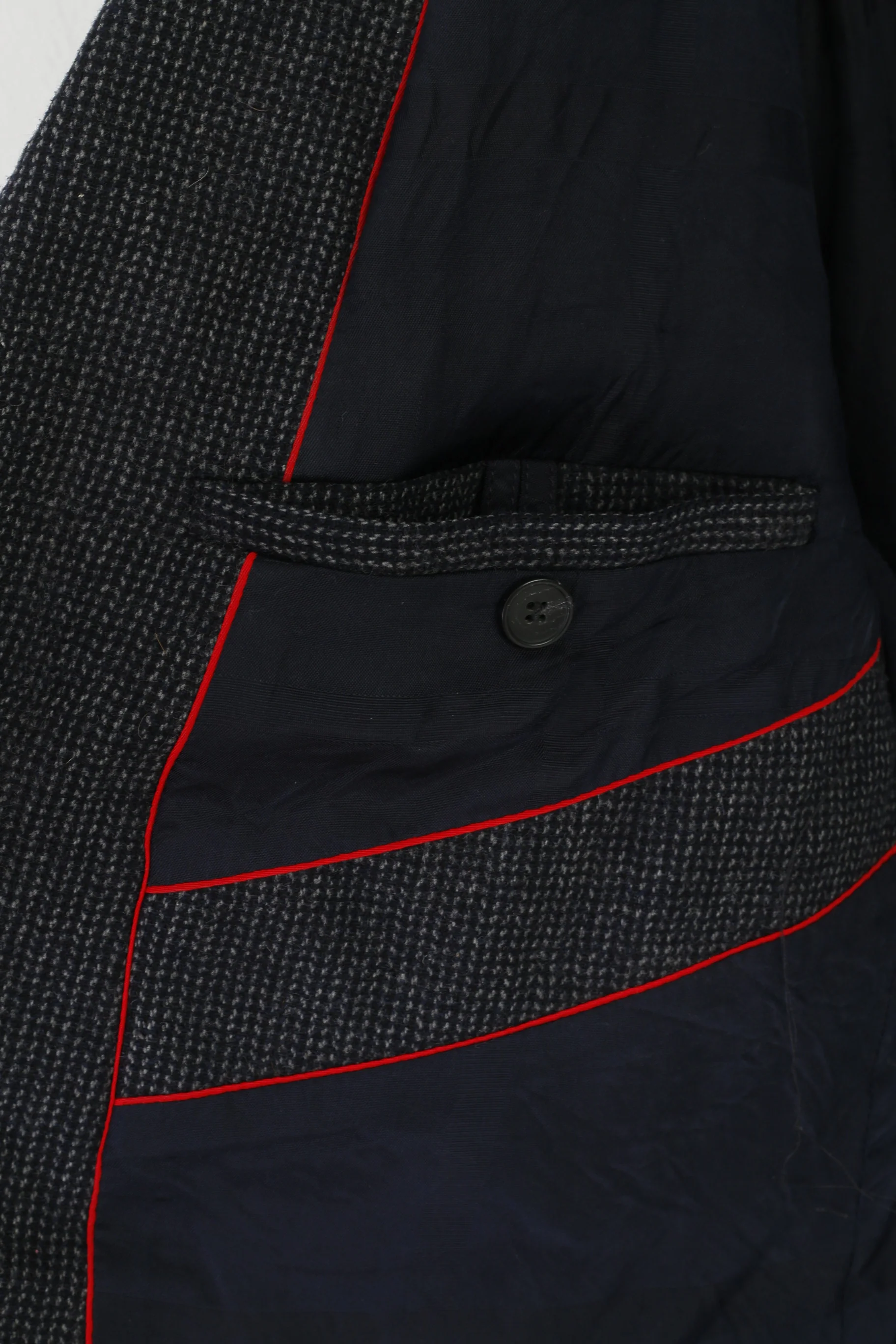 Hugo Boss Men 52 42 Blazer Navy Wool Arid Single Breasted Sport Jacket - Image 5
