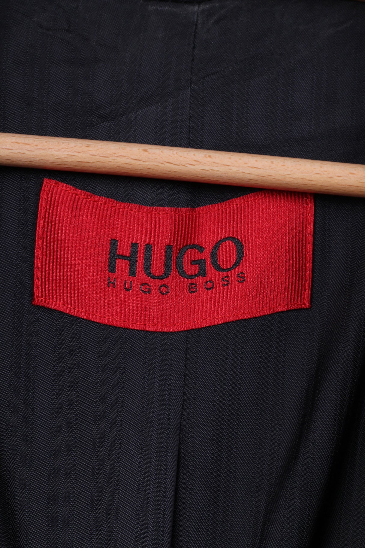 Hugo Boss Men 98 40 Blazer Navy Vintage Wool Single Breasted Navy Albo Hago Jacket - Image 4