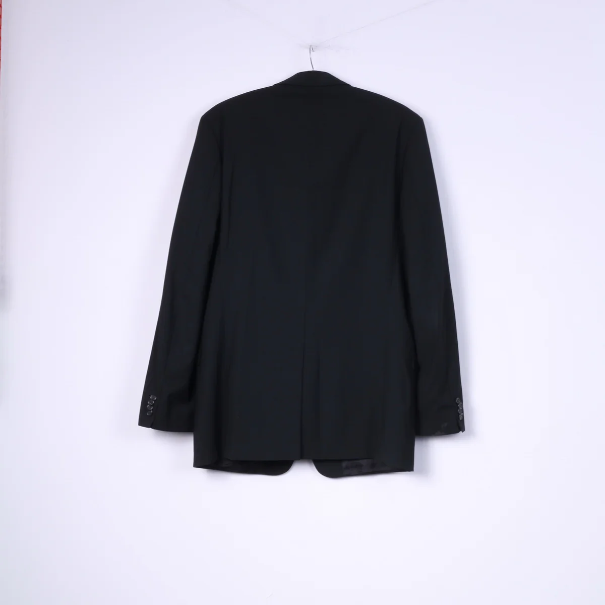 Hugo Boss Men 98 40 Blazer Navy Vintage Wool Single Breasted Navy Albo Hago Jacket - Image 6