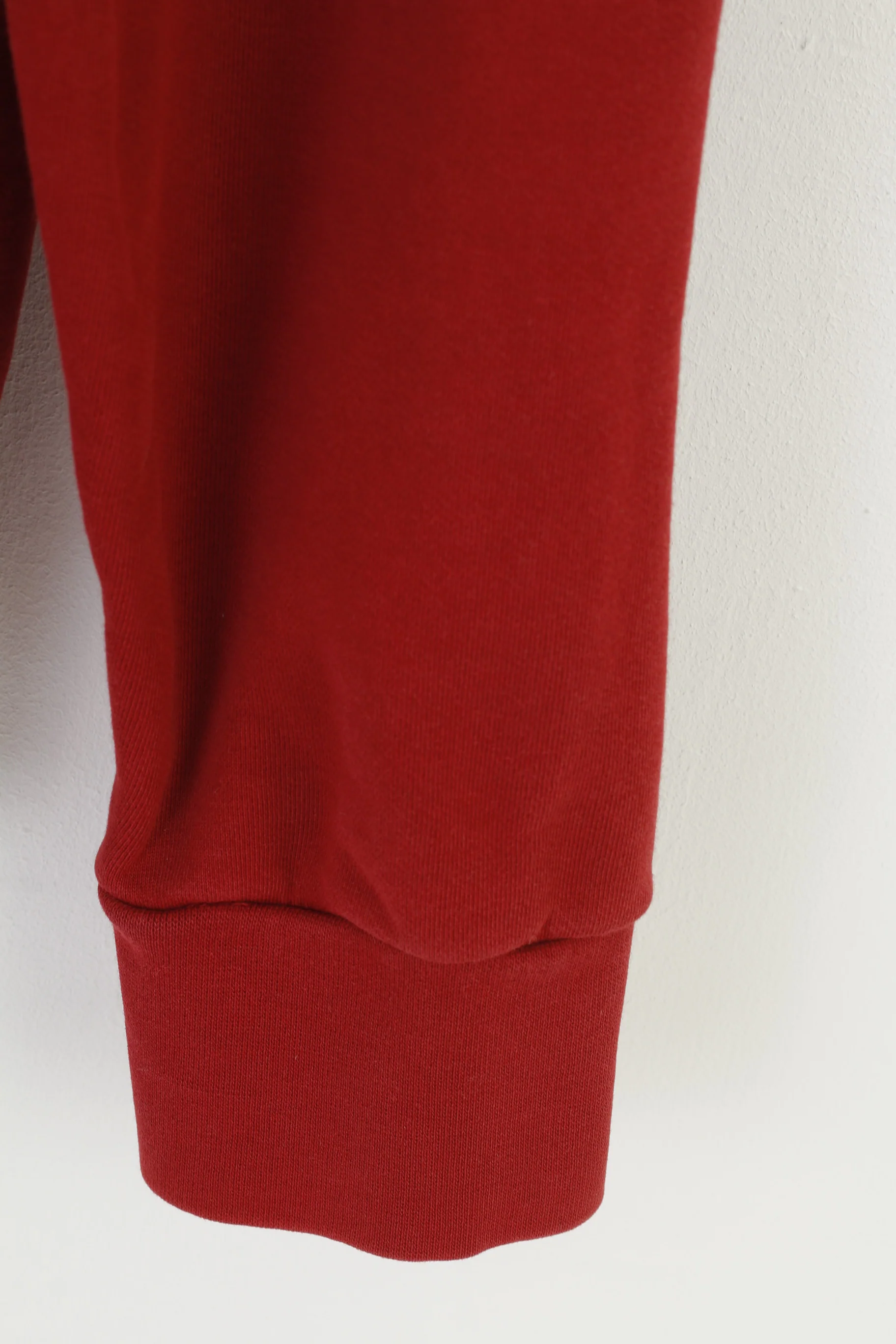 Hugo Boss Men M Sweatshirt Red Hoodie Cotton Crew Neck Vintage Top - Image 3