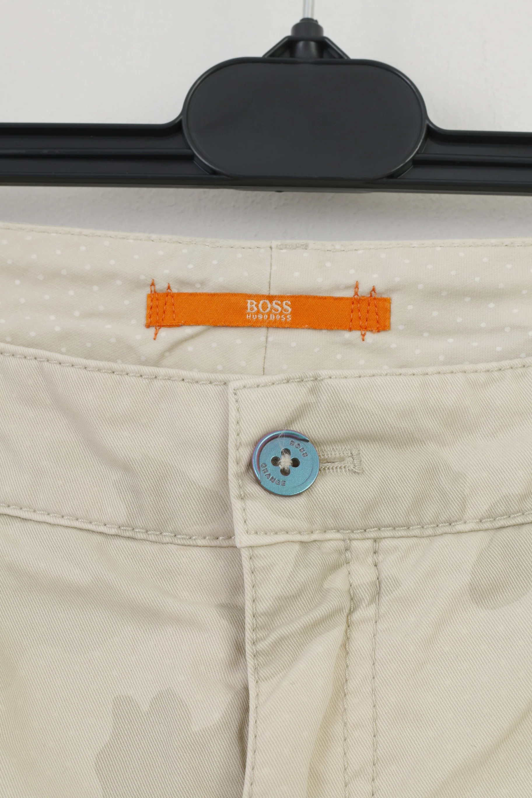 Hugo Boss Woman 29 Trousers Cream Light Moro Pockets Comfort Fit Top - Image 3