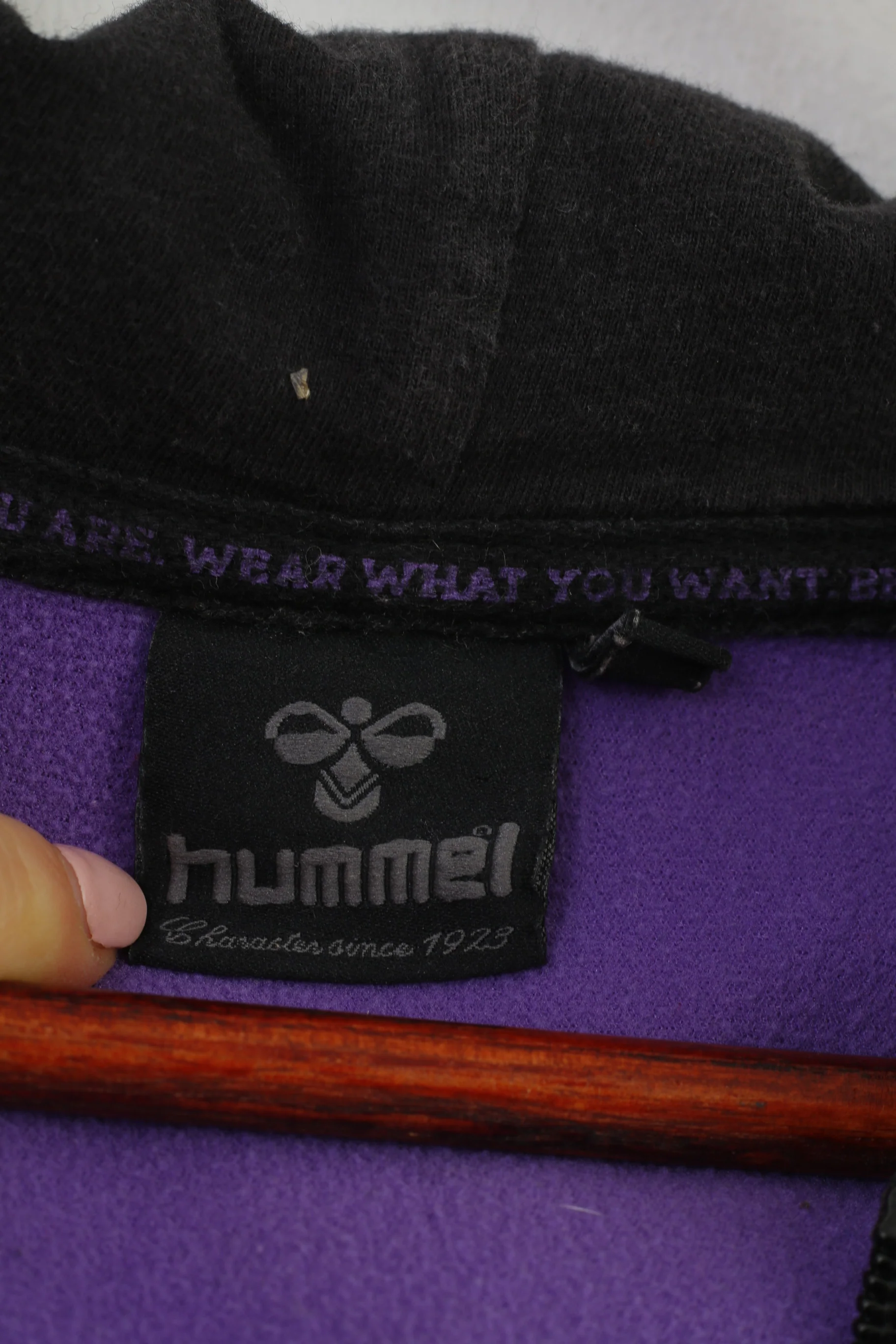 Hummel Boys XL 14/15 Age Sweatshirt Black Full Zipper Hood Sport Cotton Top - Image 5
