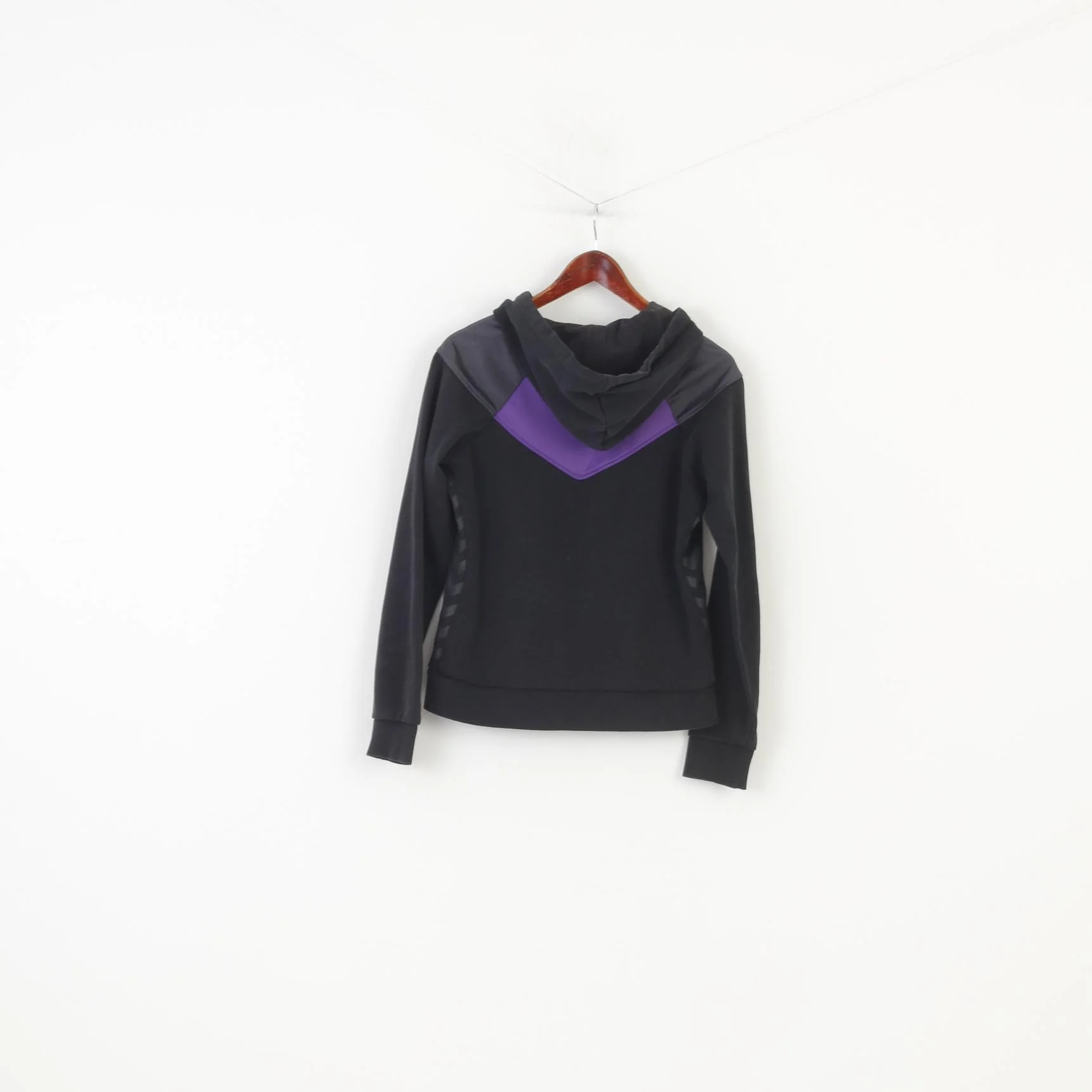 Hummel Boys XL 14/15 Age Sweatshirt Black Full Zipper Hood Sport Cotton Top - Image 8