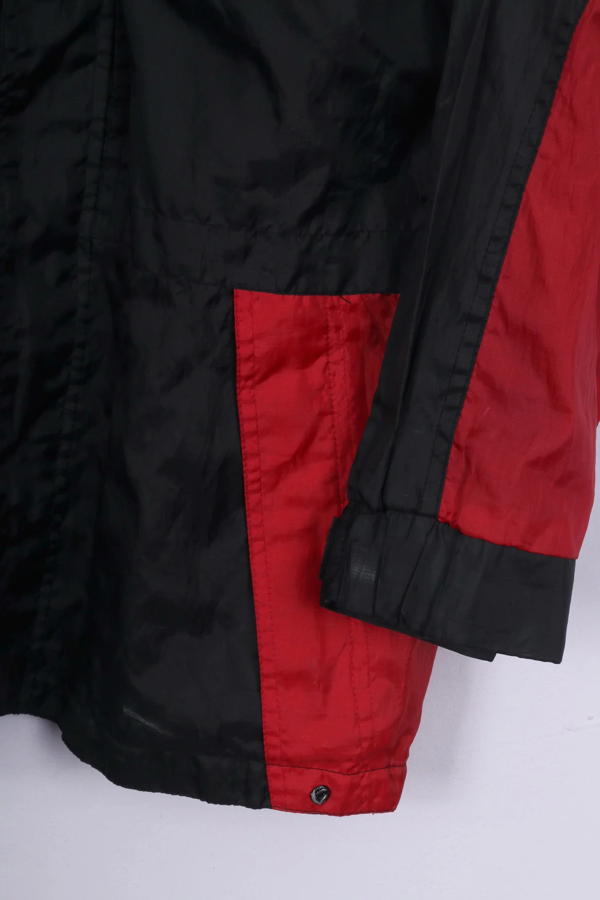 Saruccia Sportiv Boys 164 Lightweight Jacket Black Full Zipper Hidden Hood Sportswear - Image 3
