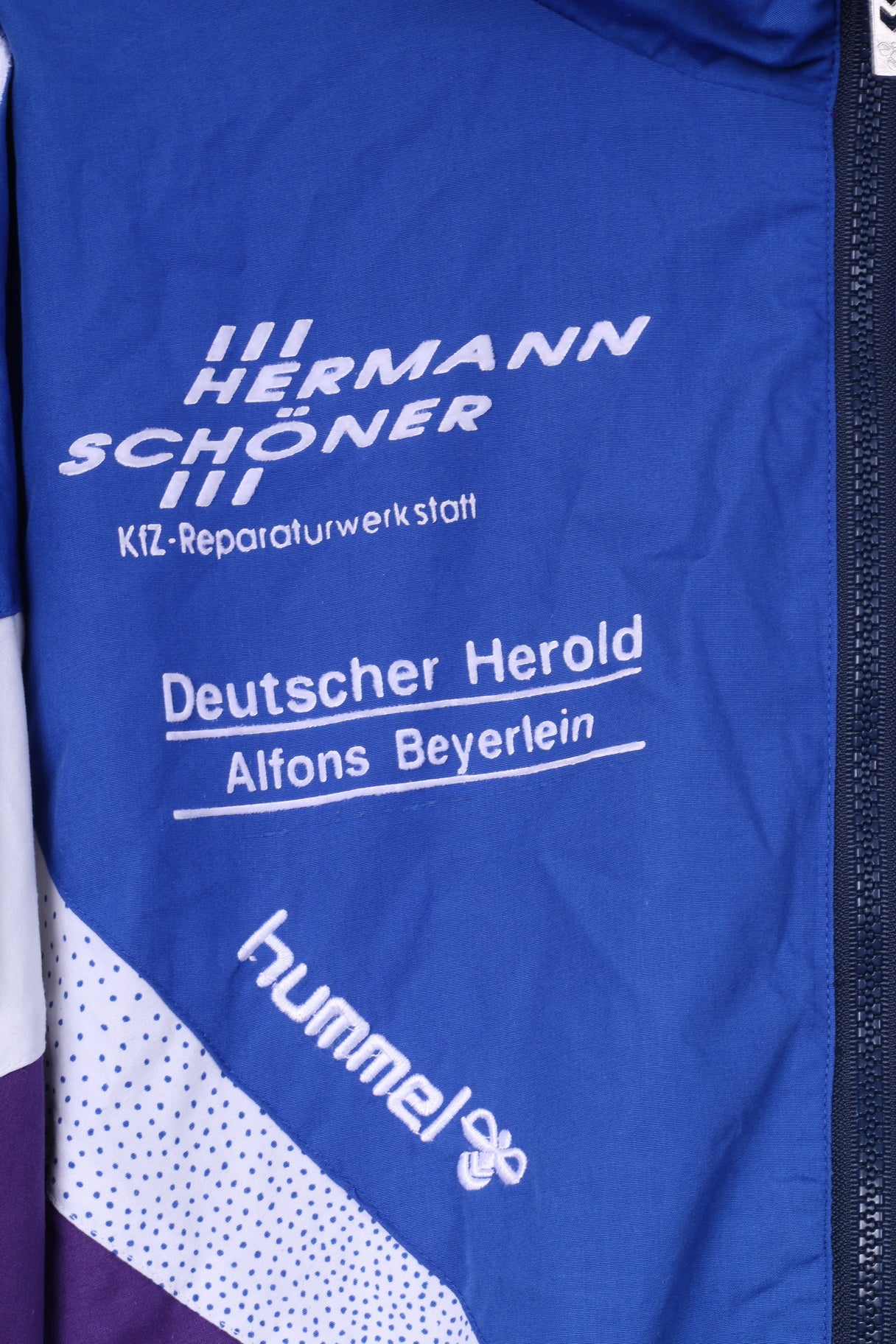 Hummel Men XL Jacket Blue Vintage Schützenverein Meinheim 1957 Sportswear Top - Image 4