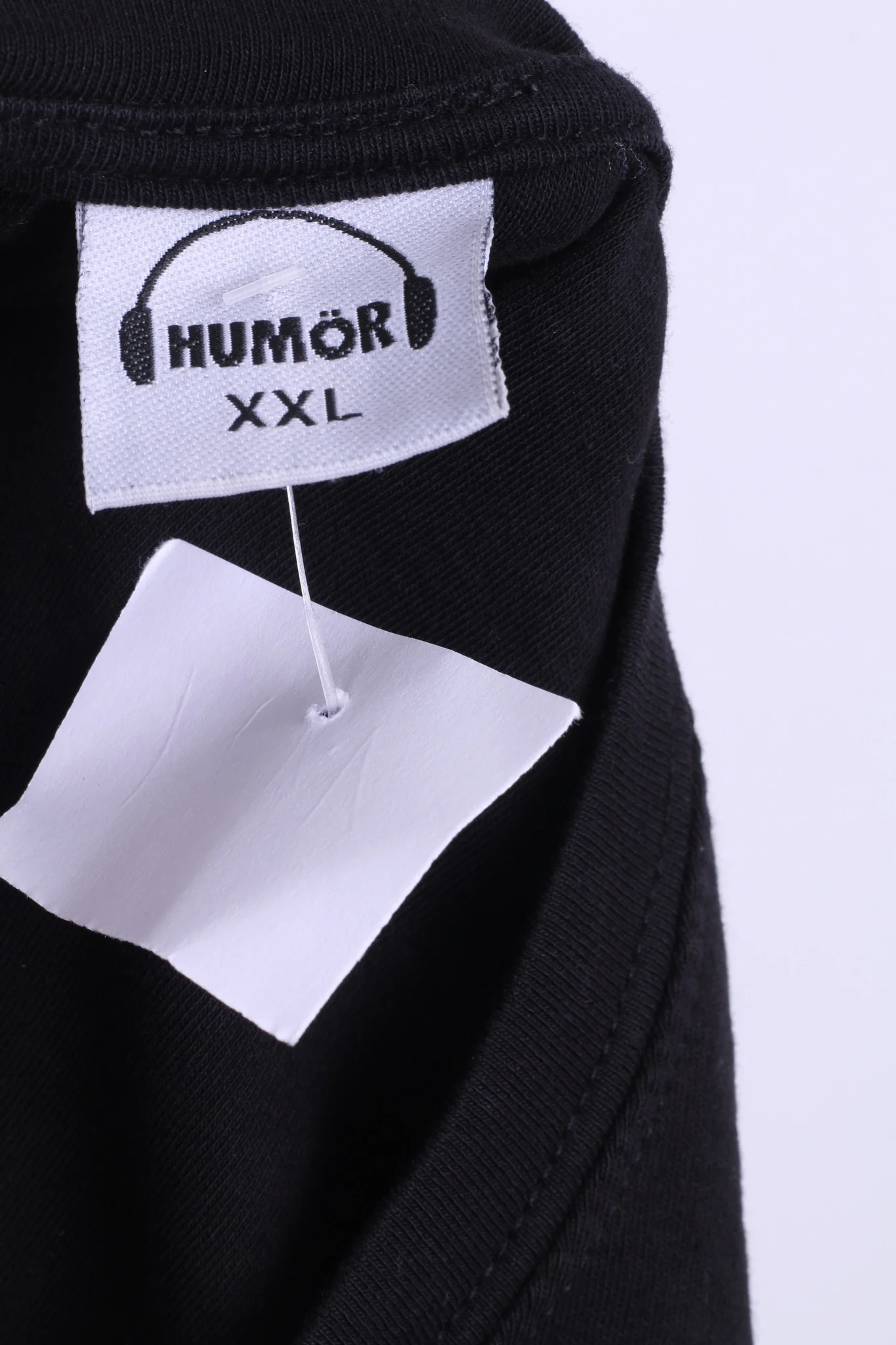 Humor Womens 2XL (L) T-Shirt Black Crew Neck Cotton Top Jersey - Image 5