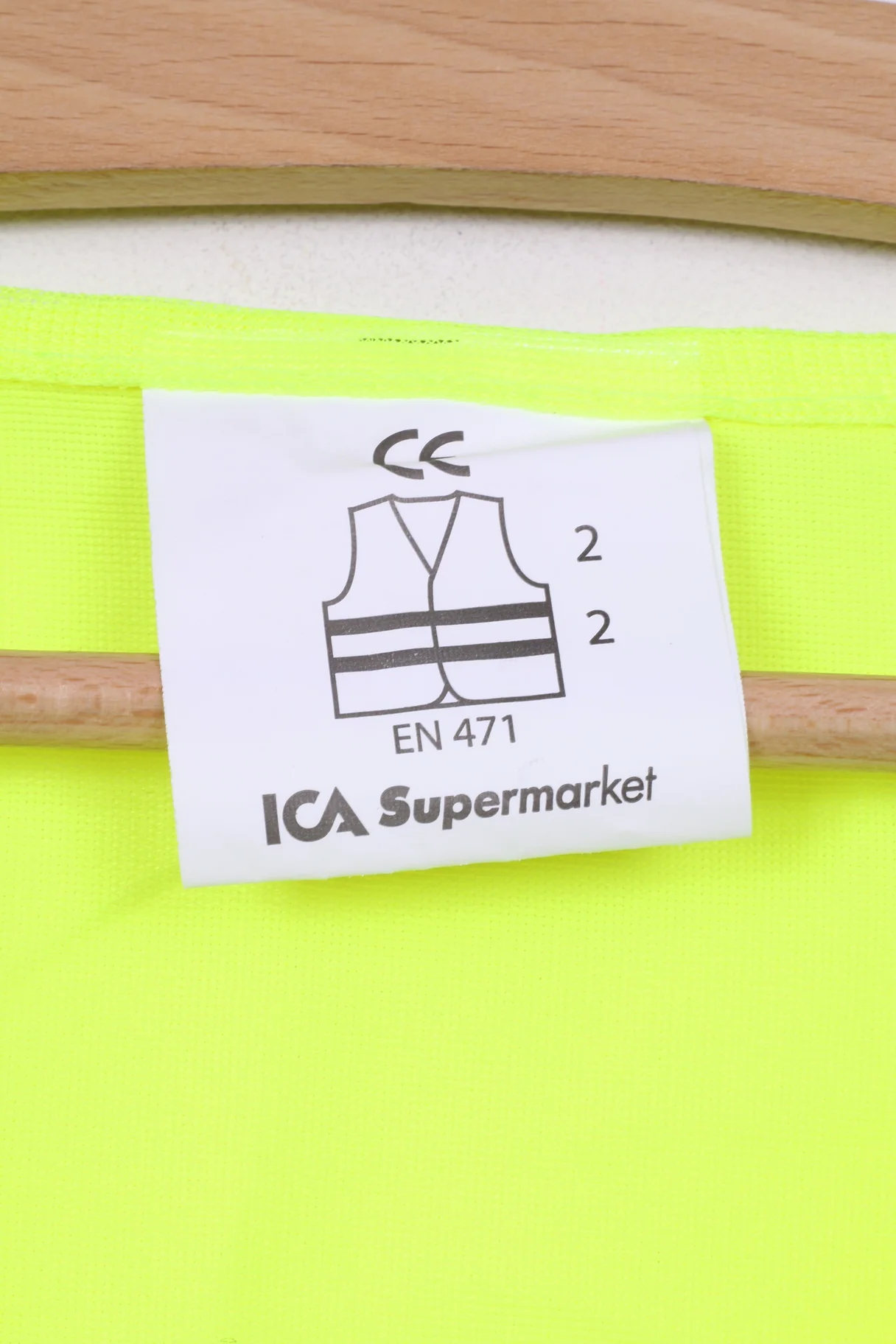 Ica Supermarket Unisex Onesize Vest Reflective Safety Yellow - Image 4