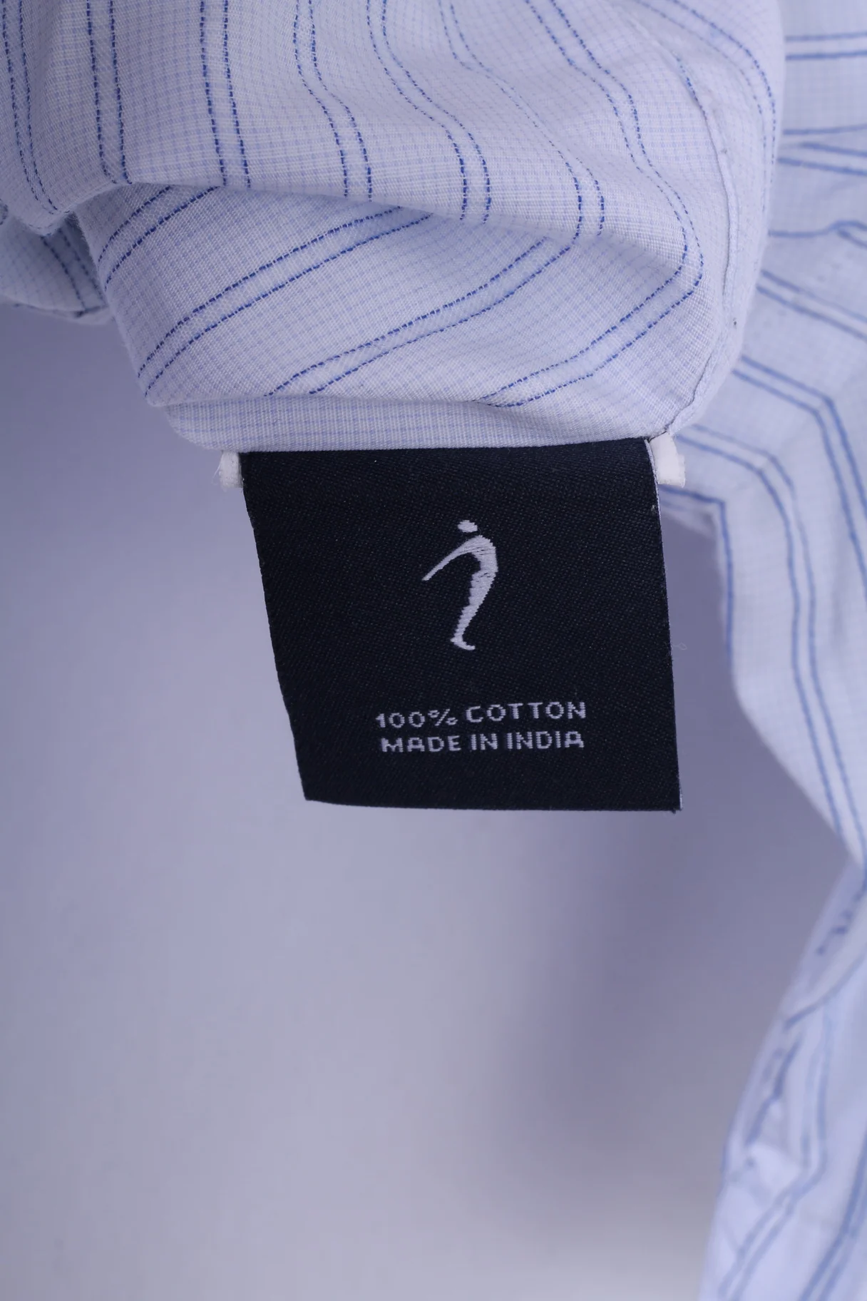 Indian Terrain Mens M (S) Casual Shirt Short Sleeve Striped Premium 60's Custom Fit - Image 6