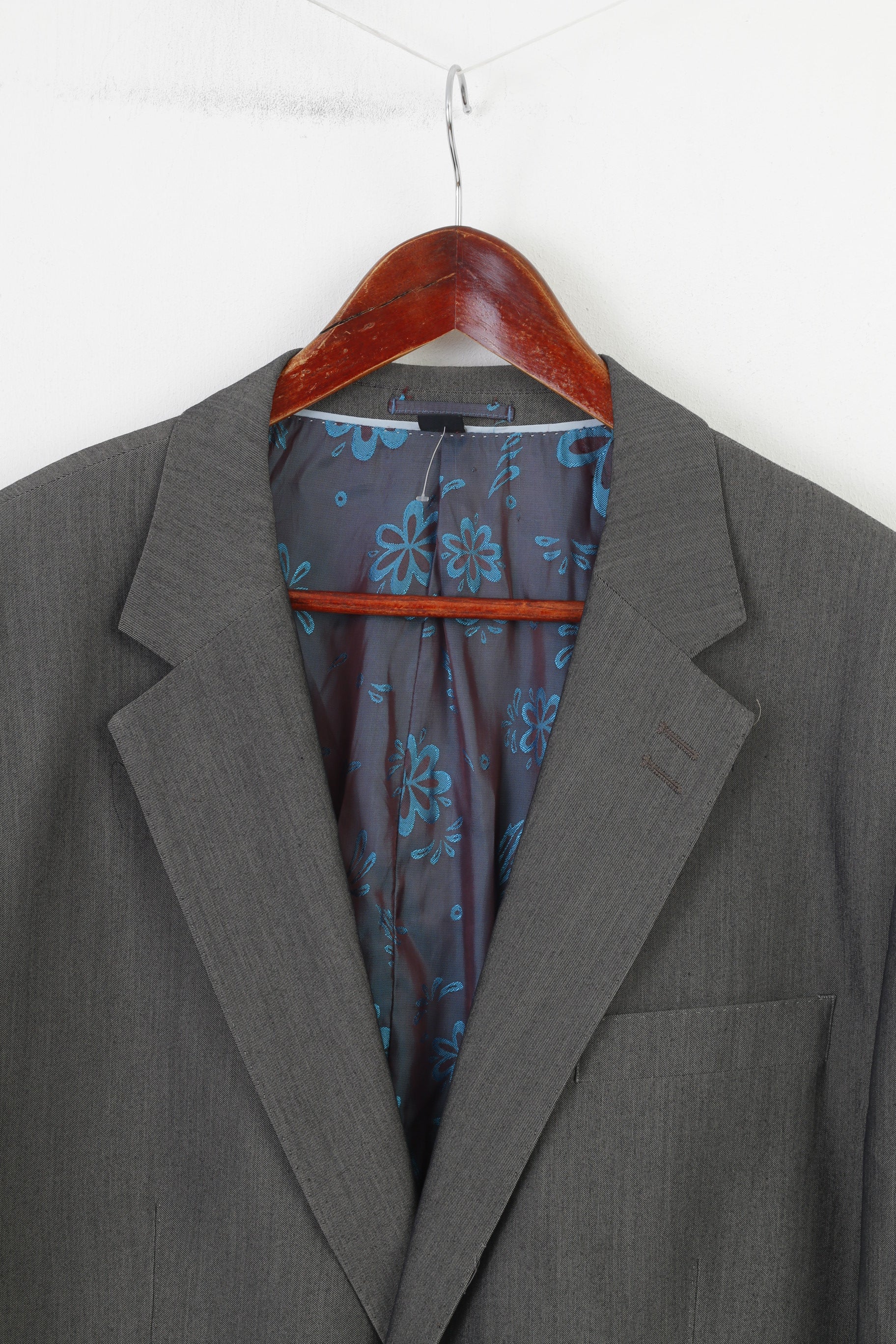 Jacamo Men 48 Blazer Grey Elegant Classic Jacket - Image 2