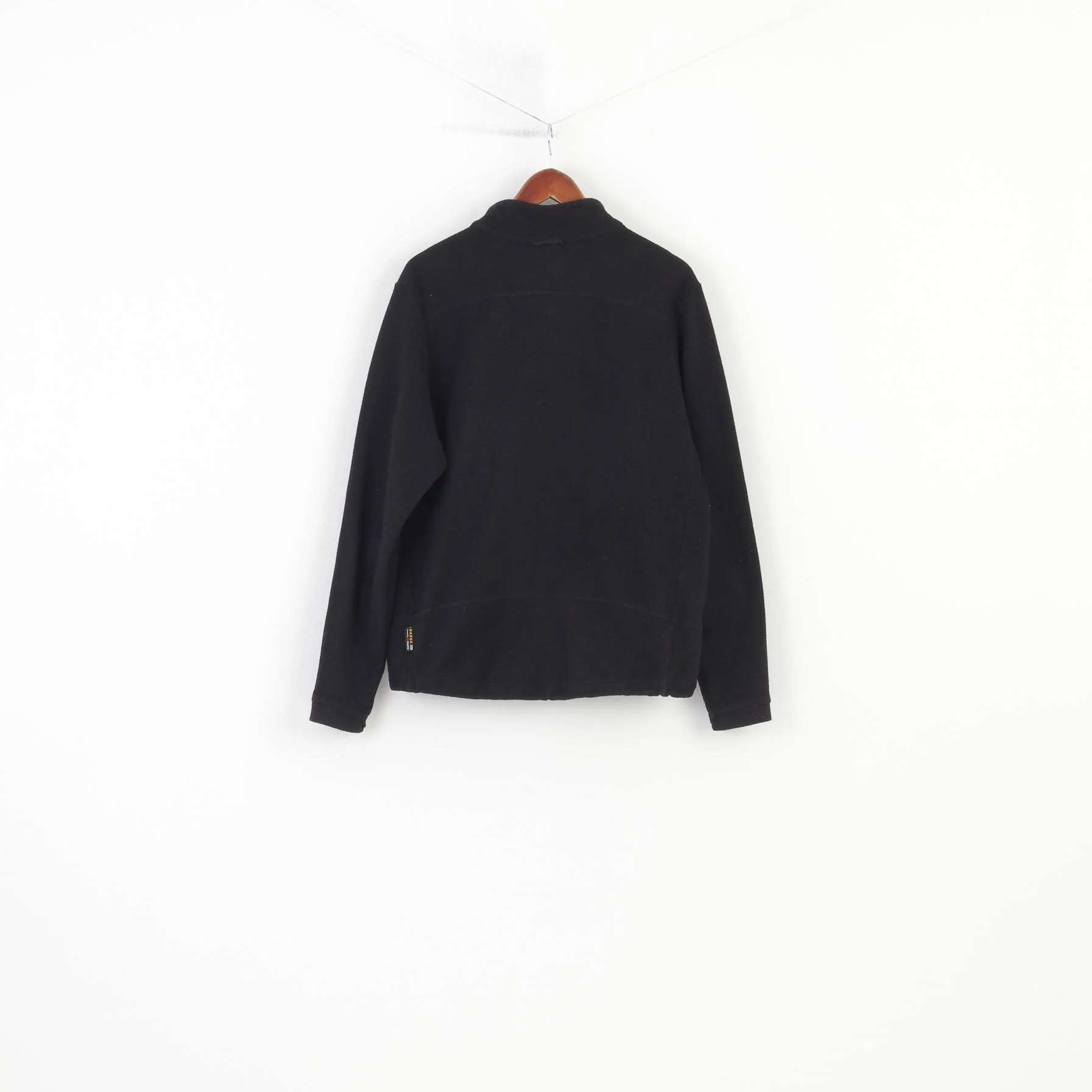 Jack Wolfskin Men M Fleece Black Full Zipper Vintage Padded Top - Image 8