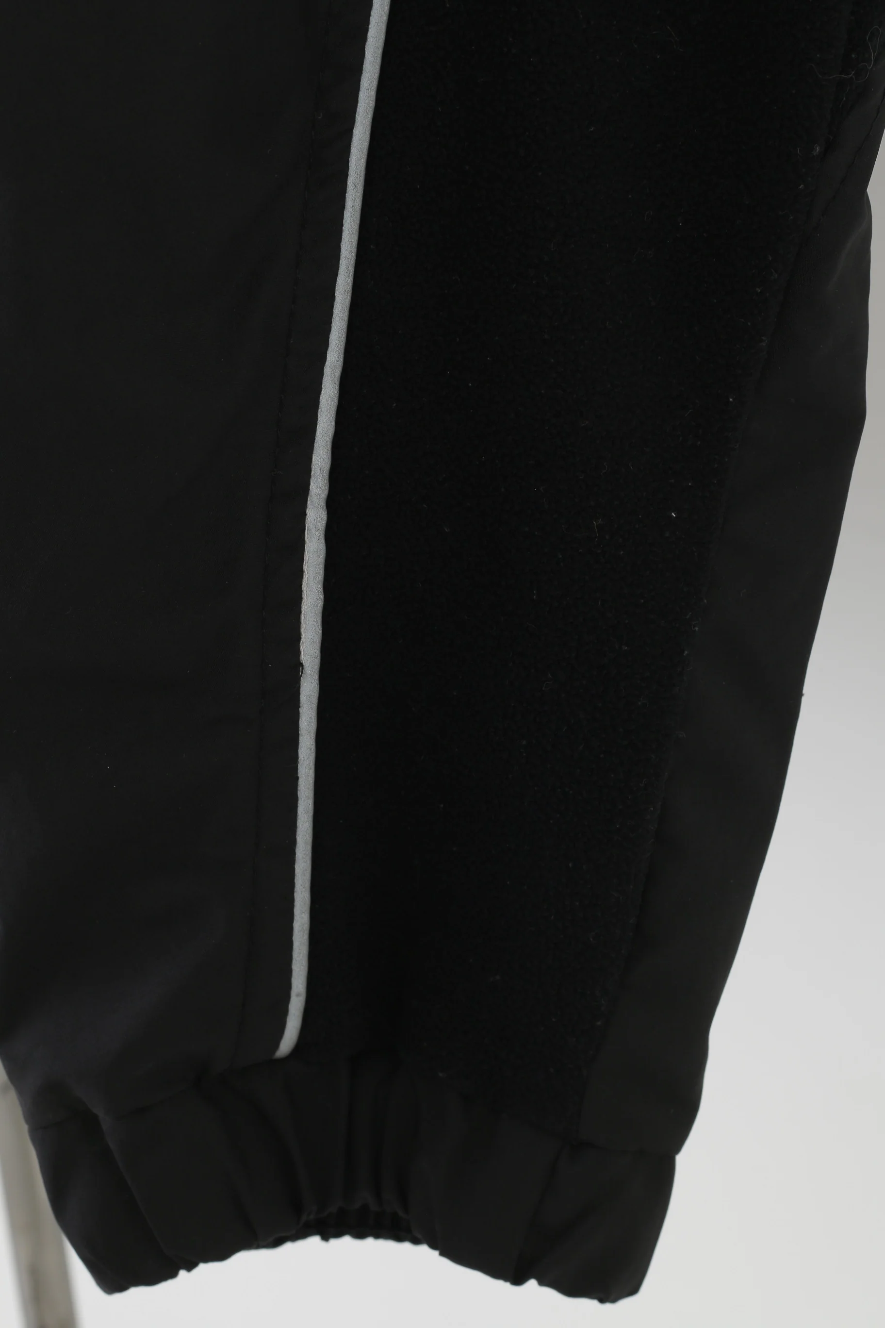 Jack Wolfskin Men XL Jacket Black Full Zipper Collar Back Fleece Vintage Sport Top - Image 3