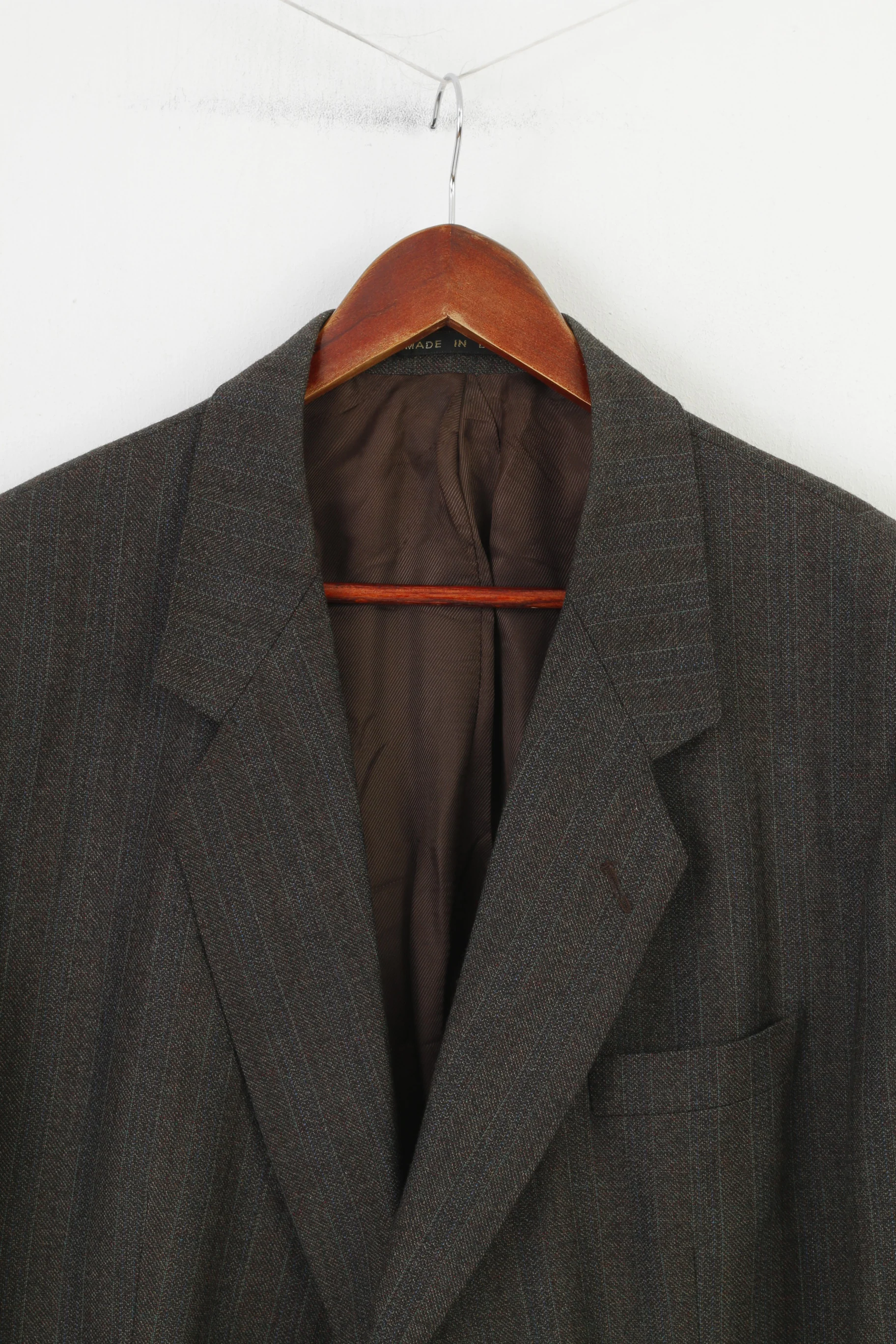 James Barry Men 48 58 Blazer Charcoal Bottoms Single Breasted Made in England Elegant Classic Jacket - Image 2