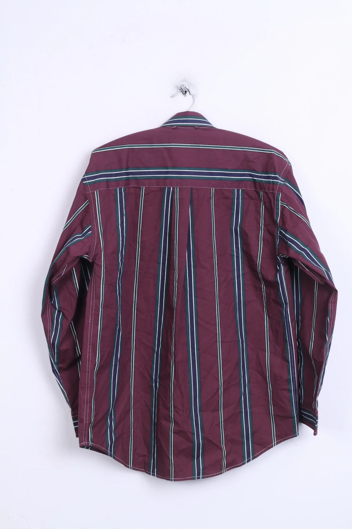 JEAN PHILLIPE Mens S Casual Shirt Purple Striped Cotton - Image 6