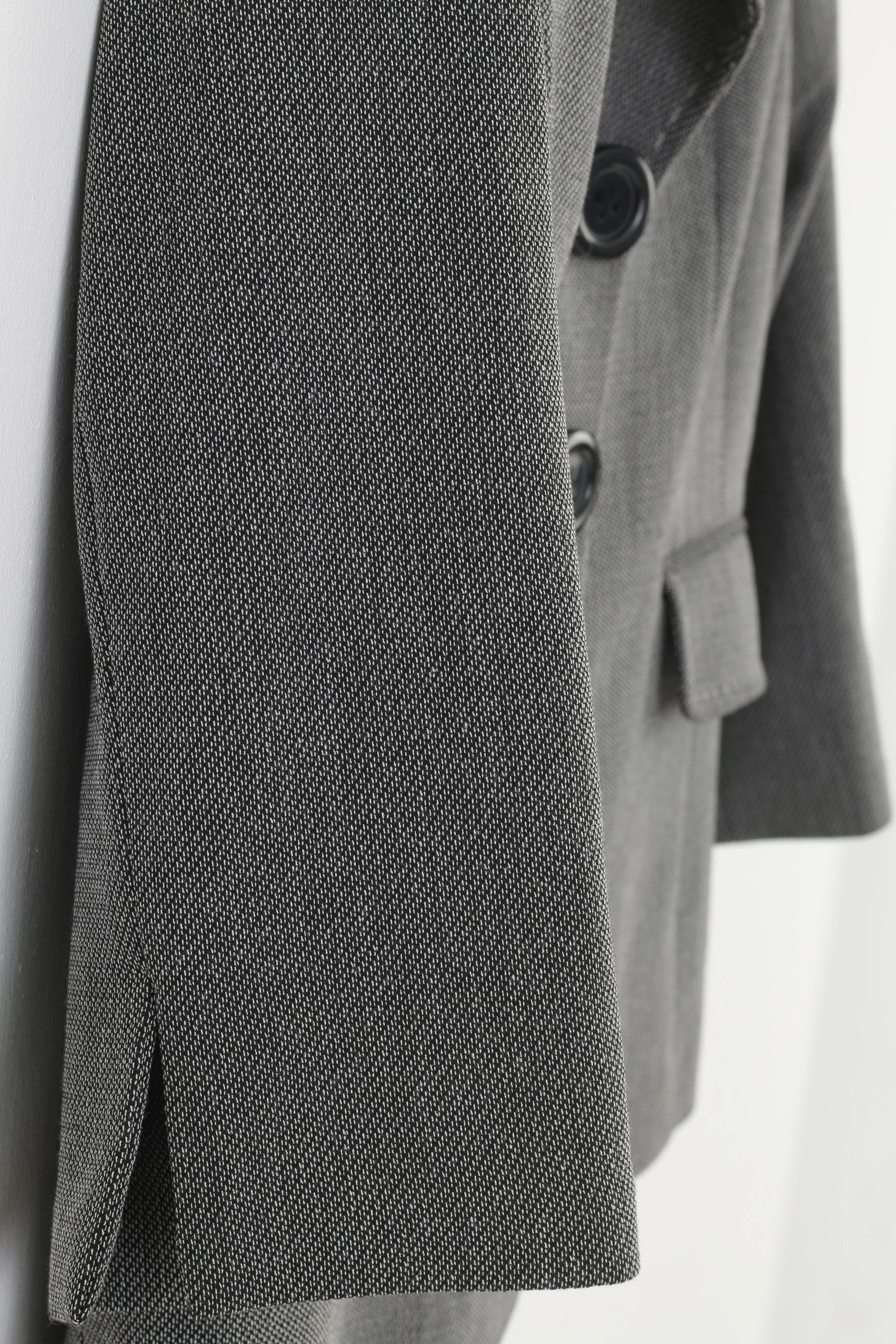Joanna Hope Woman 14 L Jacket Viscose Bottoms Collar Blazer Black Vintage Shoulder Pads Top - Image 3