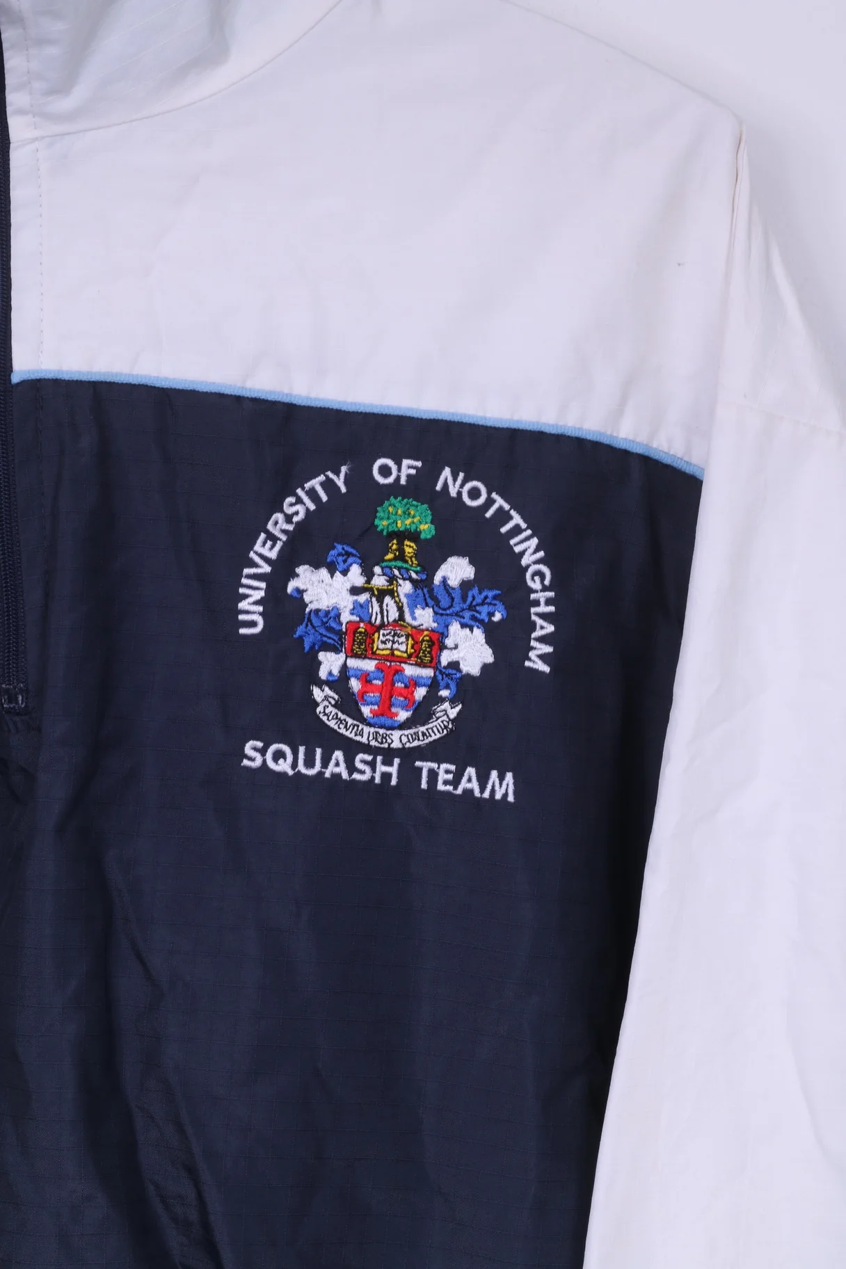 Joe Pro Been There Done That University Of Nottingham Mens L Jacket Hood Zip Neck Nylon Waterproof - Image 3