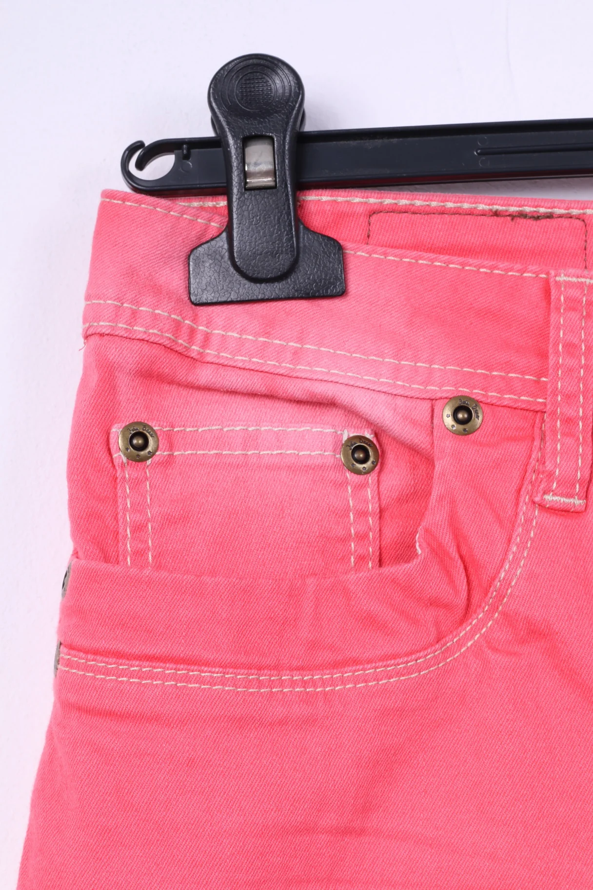John Baner Jeanswear Womens 12 38 Trousers Pink Cotton Jeans Denim - Image 3