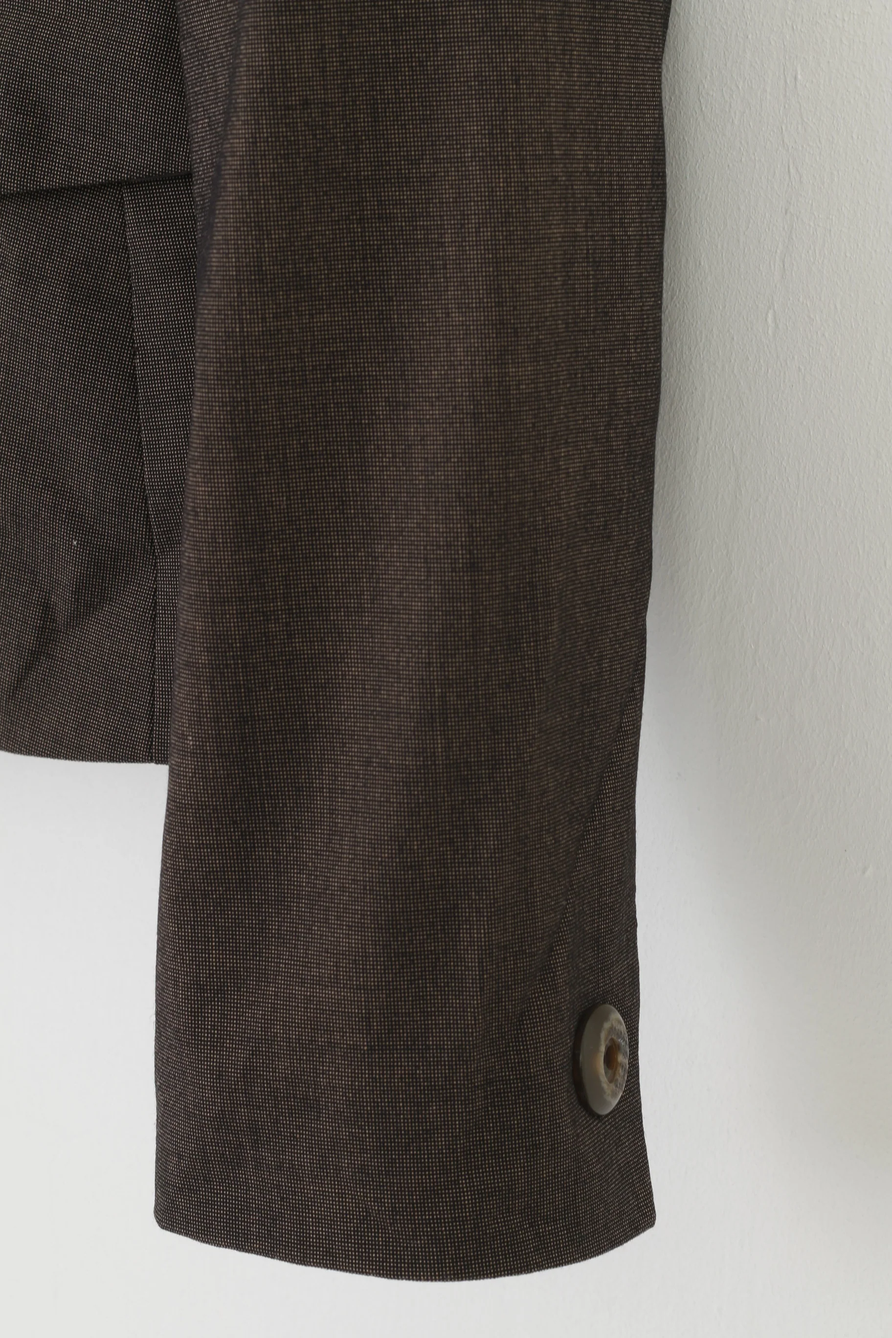 Jones New York Suit Woman 4 Jacket Brown Brasted Collar Petite Vintage Bottoms Blazer Top - Image 3