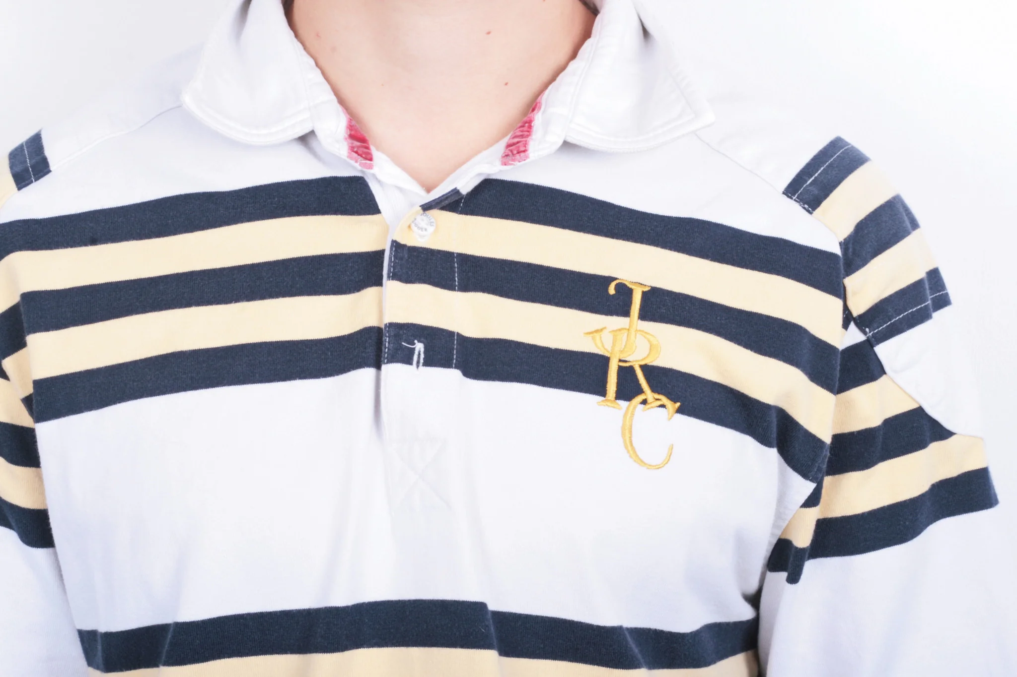 Joules Mens M Polo Shirt Rugby Club Striped Cotton - Image 3