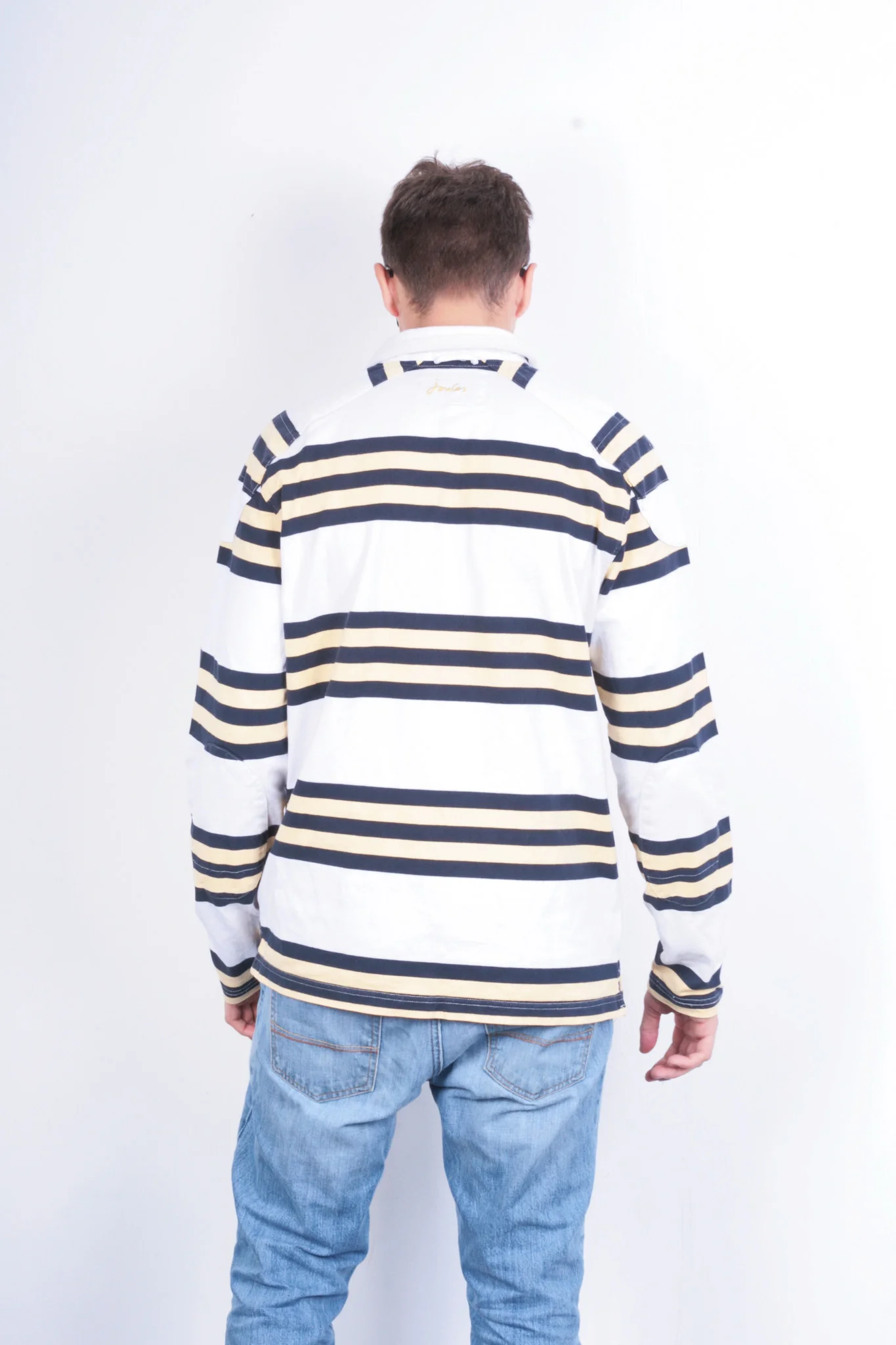 Joules Mens M Polo Shirt Rugby Club Striped Cotton - Image 5